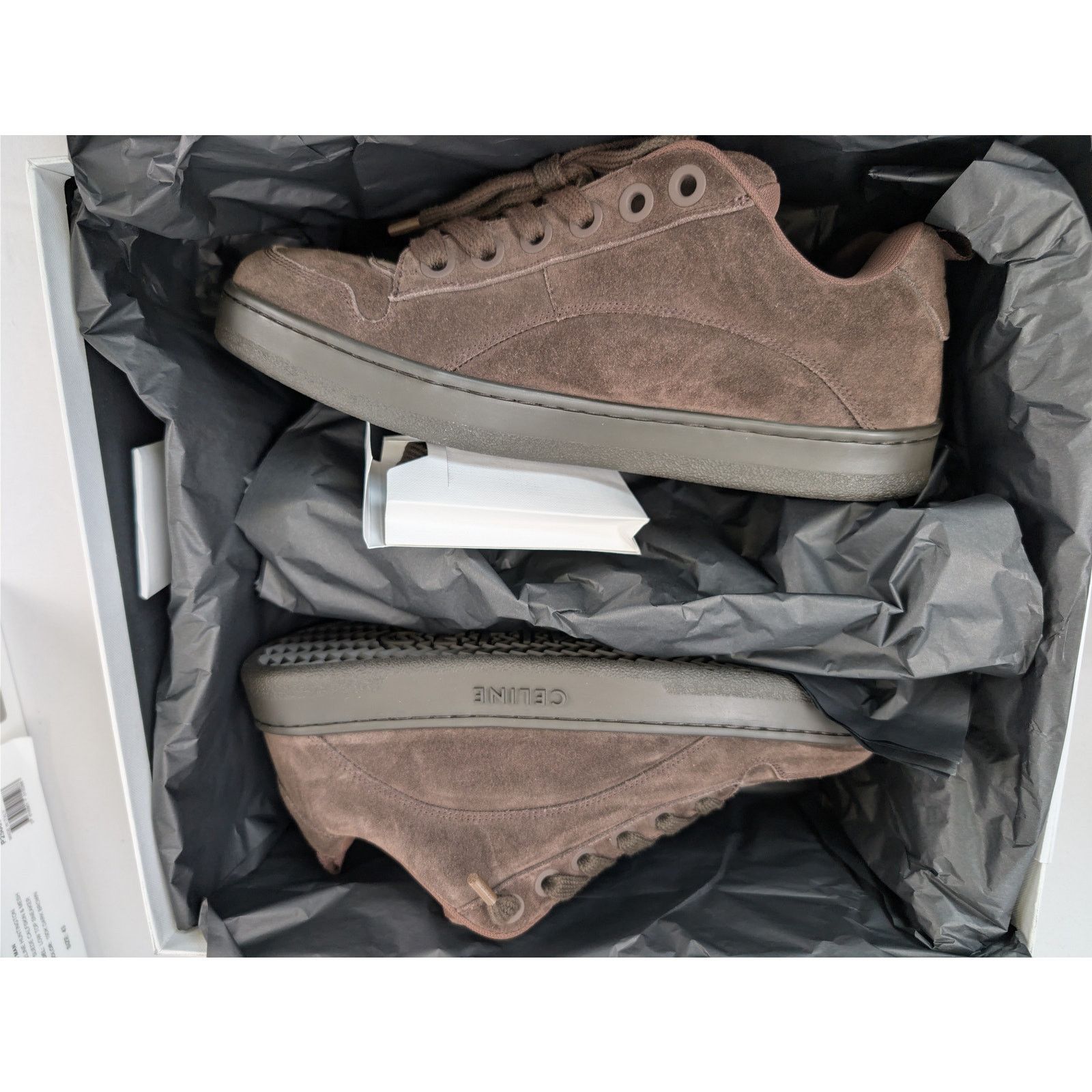 Celine o1rshd1 Suede Calfskin & Mesh Huntington Low top Sneakers Size US 9 / EU 42 - 20 Thumbnail