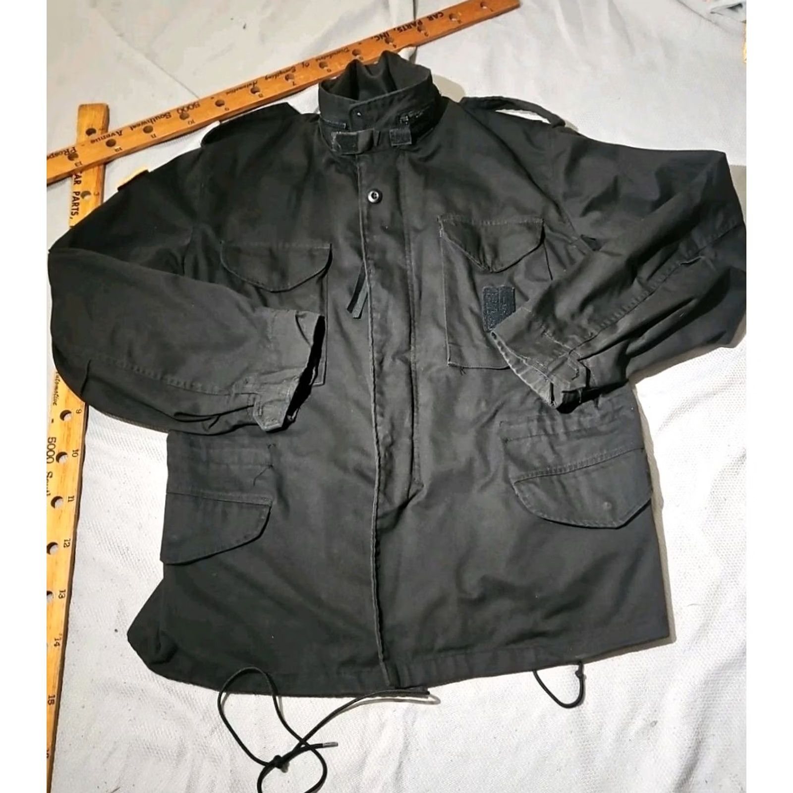 Harley Davidson VINTAGE Alpha Industries Military Jacket Mens M 1980s Black Harley Davidson Field Jacket Mens Size US M / EU 48-50 / 2 - 2 Thumbnail