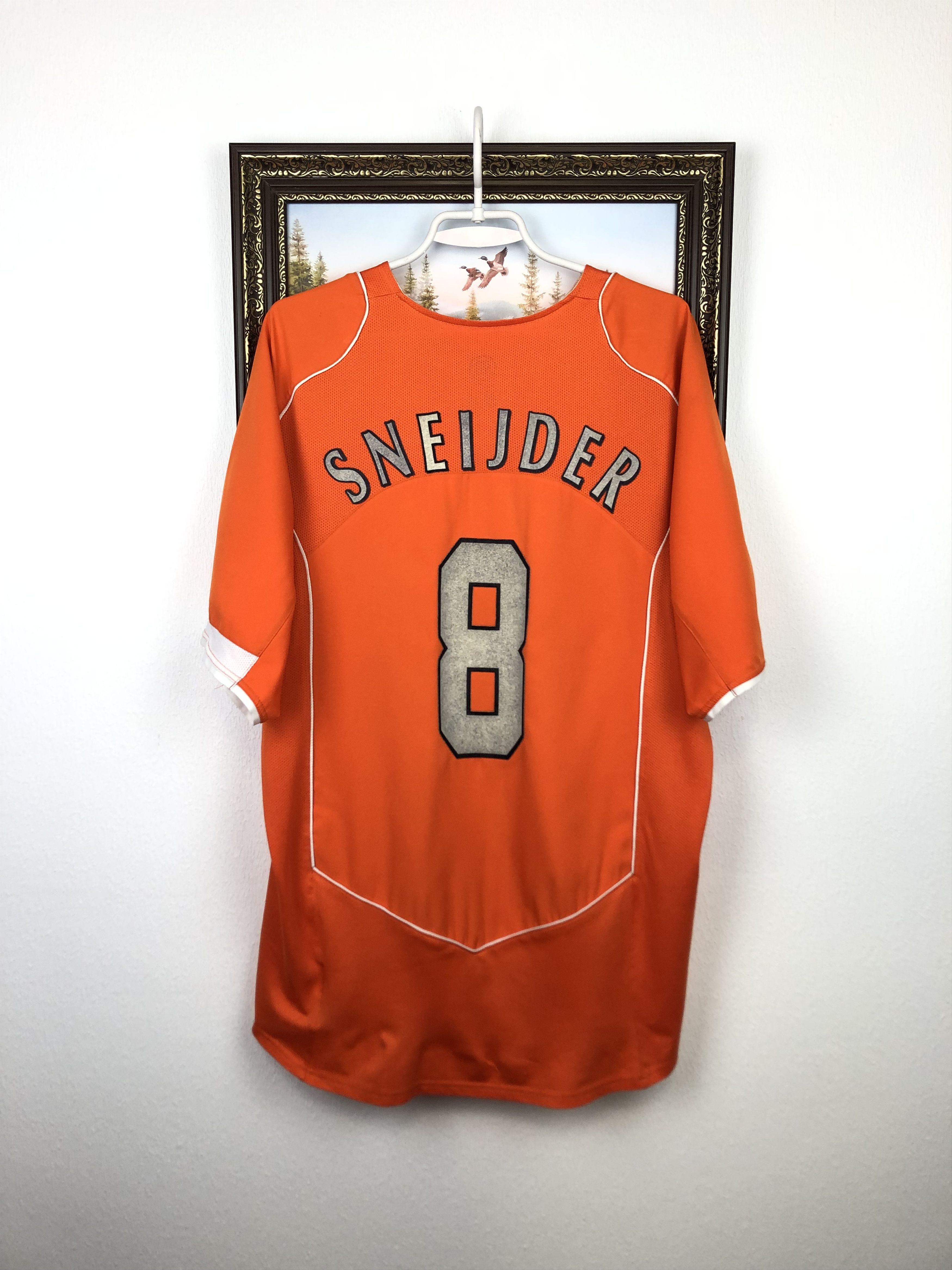 Nike Netherlands football shirt Soccer #8 Sneijder Nike Jersey Size US XL / EU 56 / 4 - 1 Thumbnail