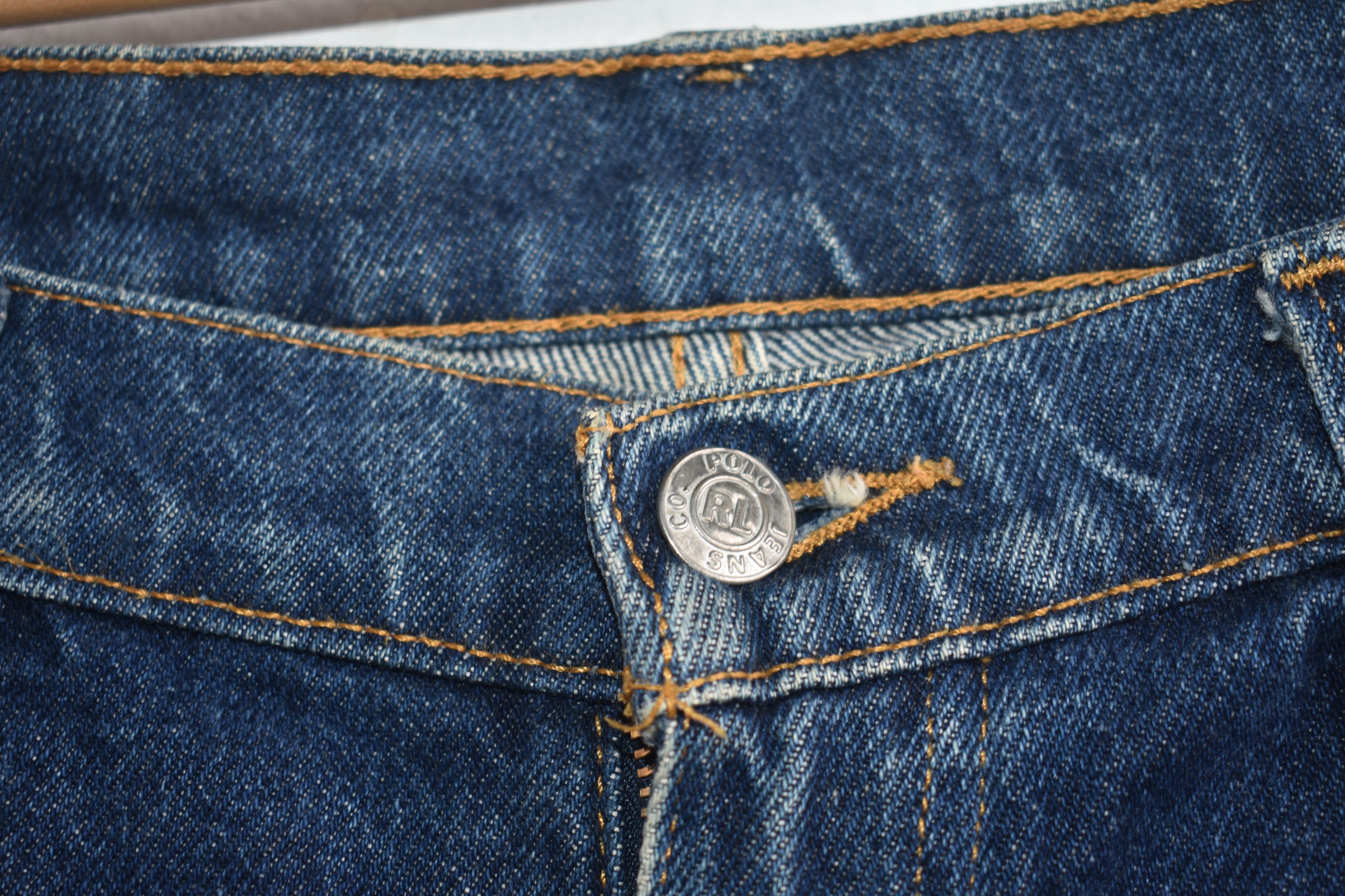 Polo Ralph Lauren × Vintage Vintage Y2K Polo Jeans Co Dark Wash Baggy Denim Jeans W36 Size US 36 / EU 52 - 3 Thumbnail