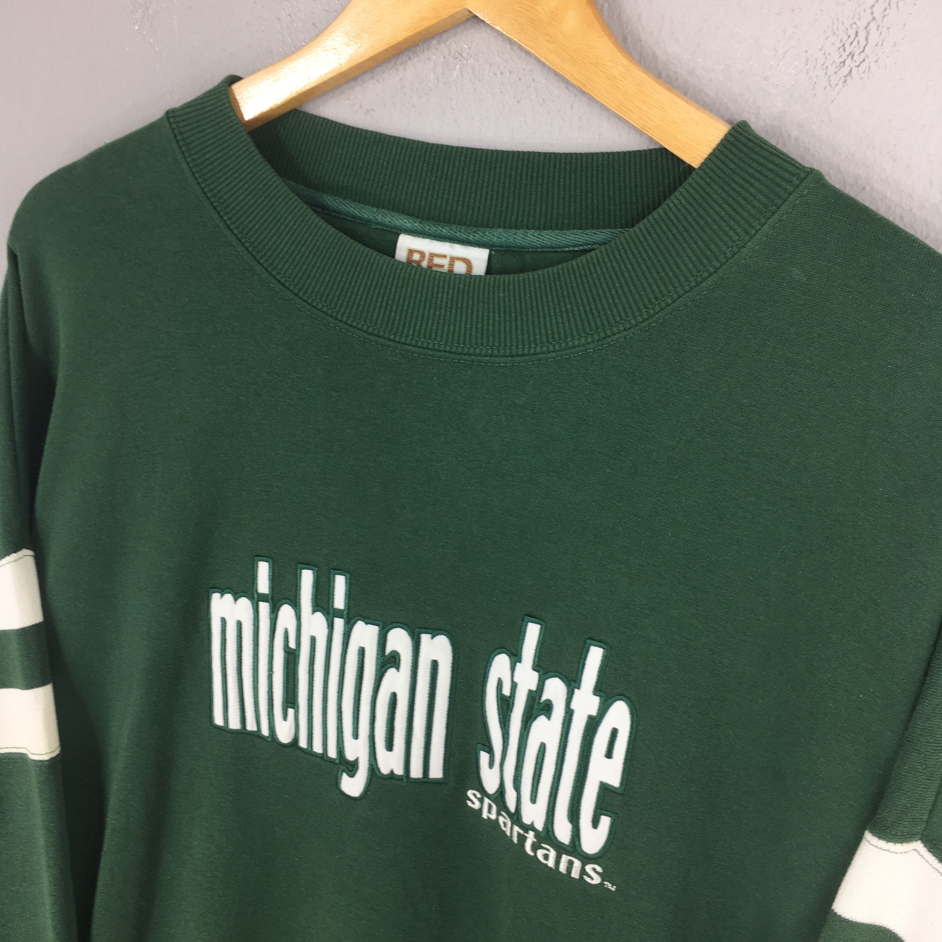 NCAA Vintage Michigan State Spartans Sweatshirt 2XLarge Size US XXL / EU 58 / 5 - 3 Thumbnail