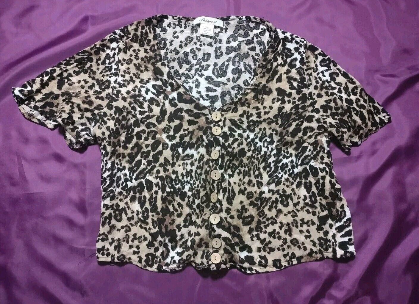 Passport Passport Brand Cheetah Print XL Top Size XL / US 12-14 / IT 48-50 - 1 Thumbnail