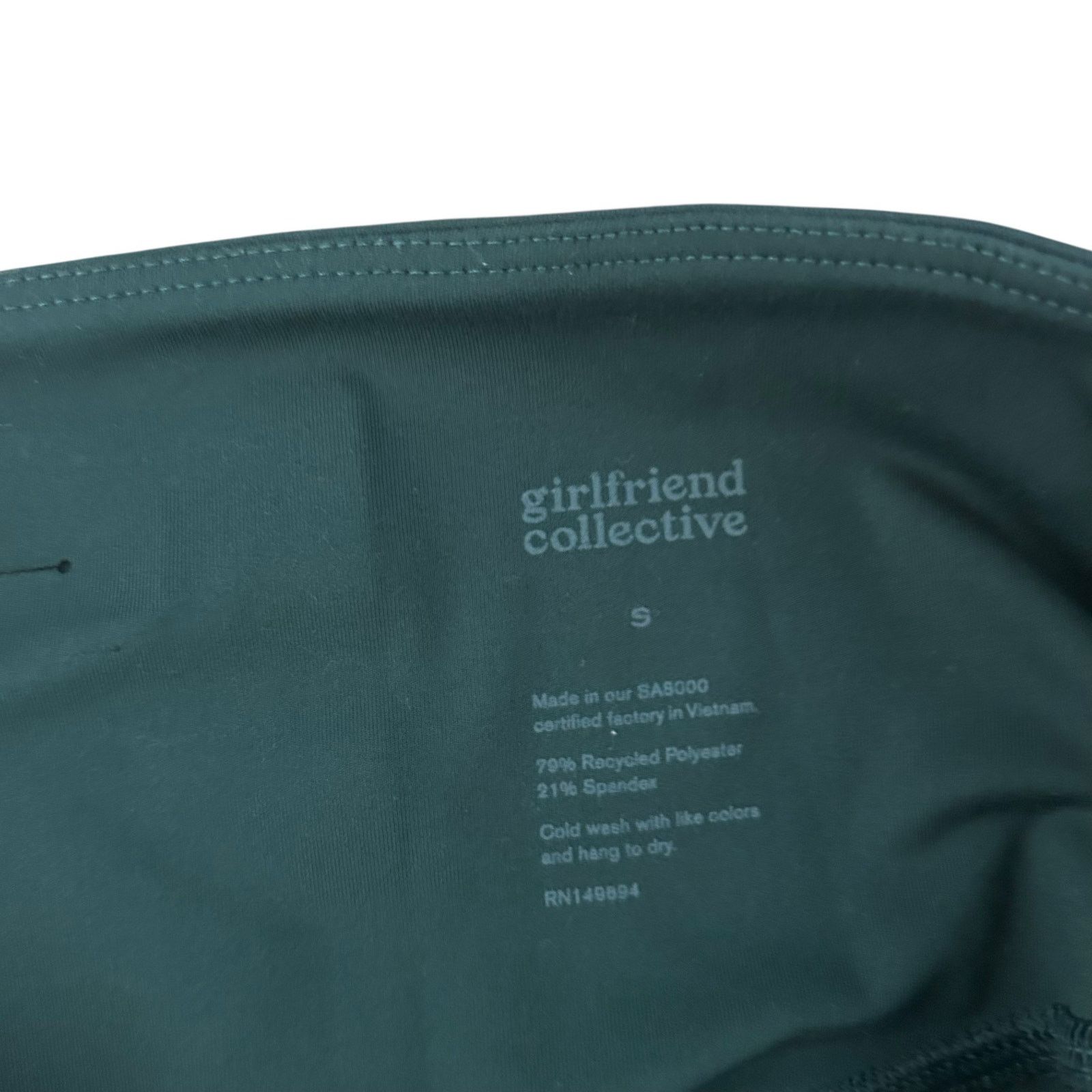 Girlfriend Collective Girlfriend Collective Green Leggings Sz S Size 27" / US 4 / IT 40 - 3 Thumbnail