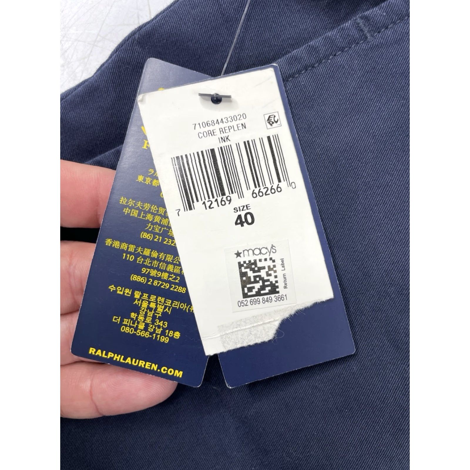 Polo Ralph Lauren Polo Ralph Lauren Shorts Chino 40 Regular Classic Fit Navy Blue Stretch Men NWT Casual Shorts Size US L / EU 52-54 / 3 - 7 Thumbnail