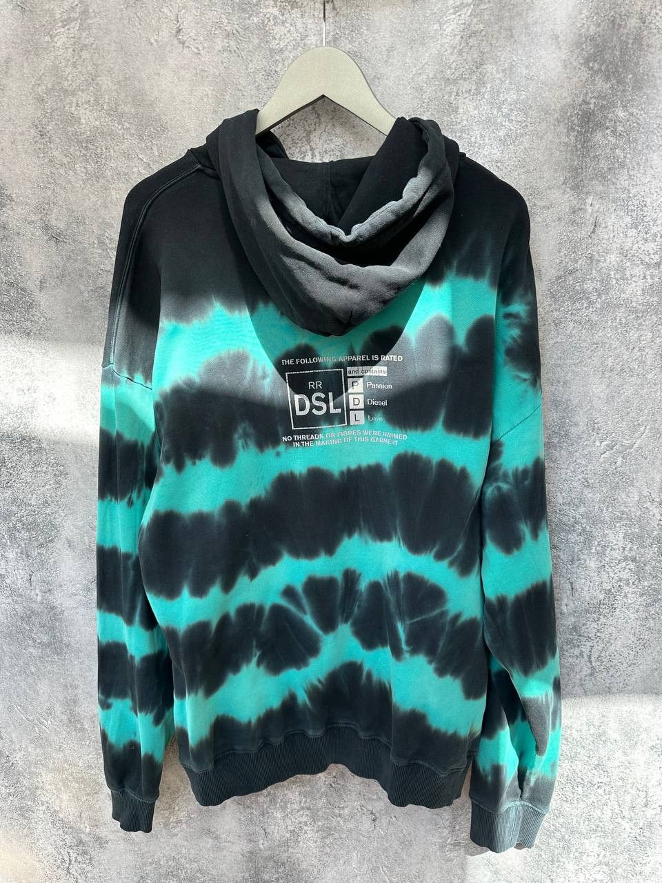 Diesel Diesel Tie-Dyed Reflective Hoodie Sweatshirt Relaxed Fit Size US M / EU 48-50 / 2 - 3 Thumbnail