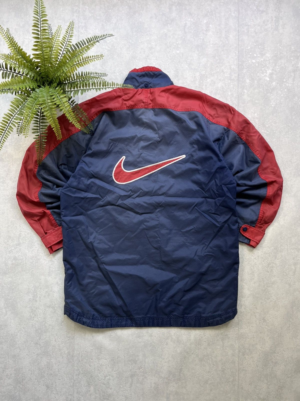 Nike 90’s NIKE RETRO BIG SWOOSH LOGO OVERSIZED TRACK JACKET Y2K Size US S / EU 44-46 / 1 - 1 Thumbnail