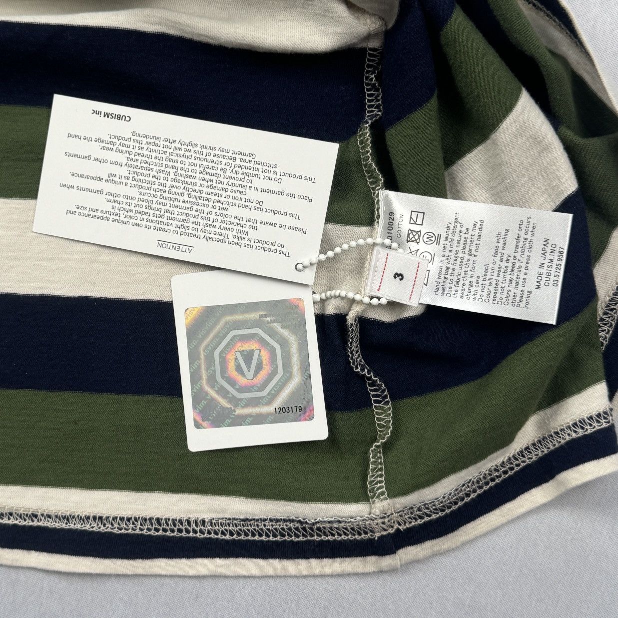 Visvim SS20 Border A-Line Striped T-Shirt Size US M / EU 48-50 / 2 - 9 Thumbnail