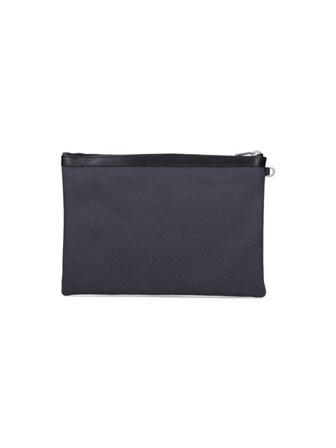Saint Laurent Paris o1b1hav110125 Size: OS / Rive Gauche Zippered Pouch in Black Size ONE SIZE - 3 Thumbnail