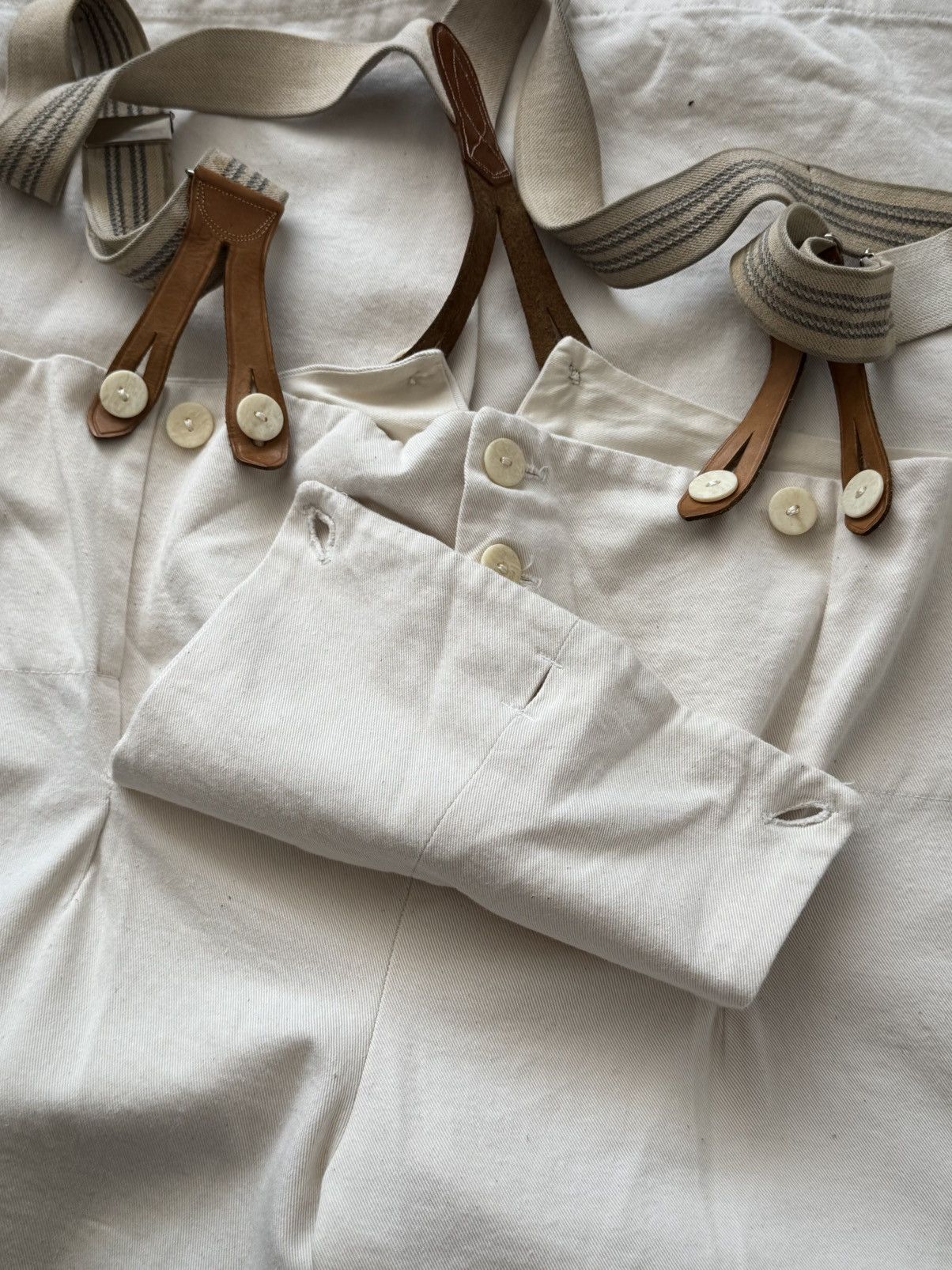 Japanese Brand ≈1960s Vintage European Workwear Front Flap Cropped Trousers Size US 34 / EU 50 - 3 Thumbnail
