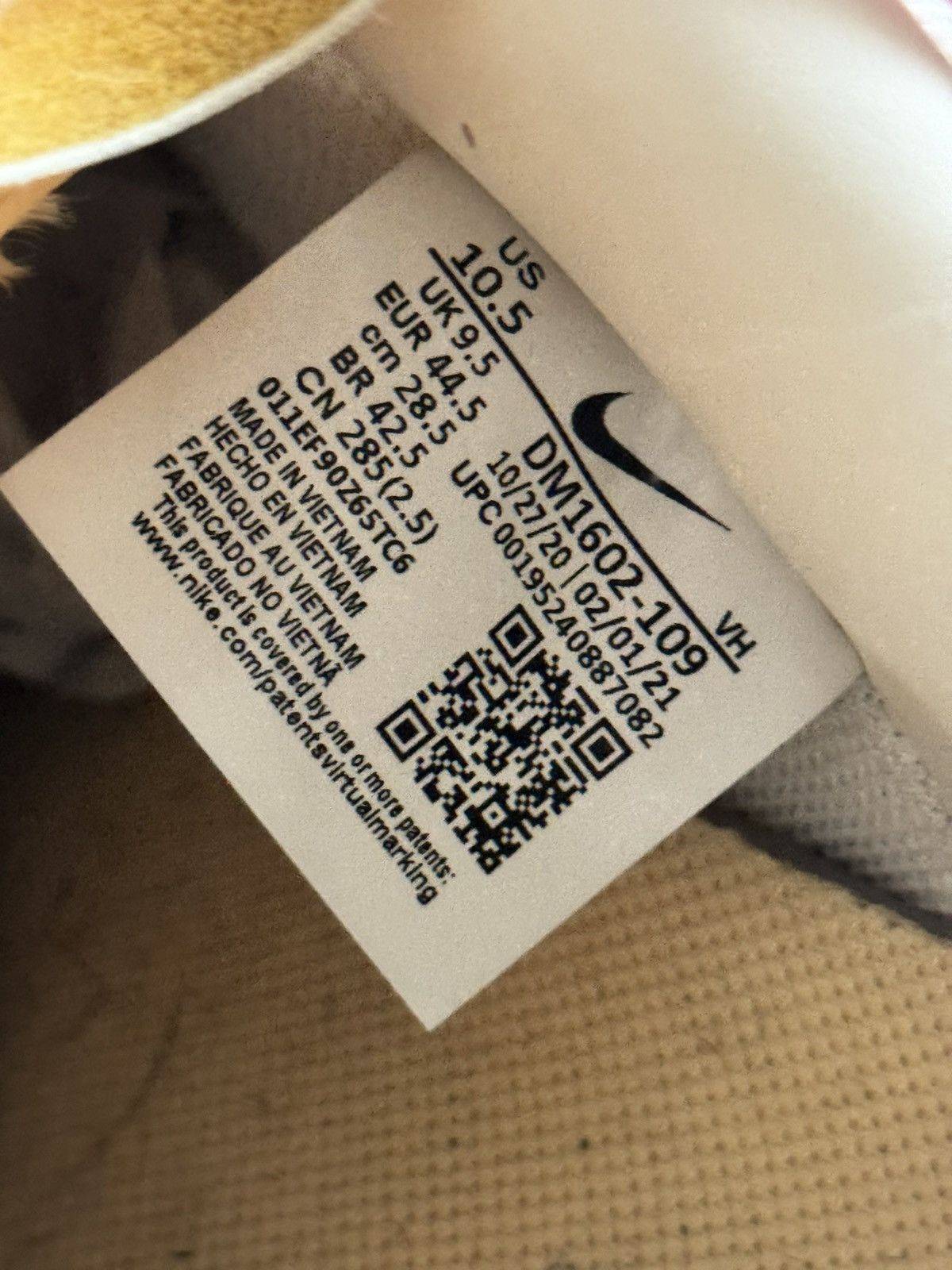 Nike × Off-White Nike X Off-White Dunk Low Sail/Neutral Grey Lot 09 Size US 10.5 / EU 43-44 - 5 Thumbnail