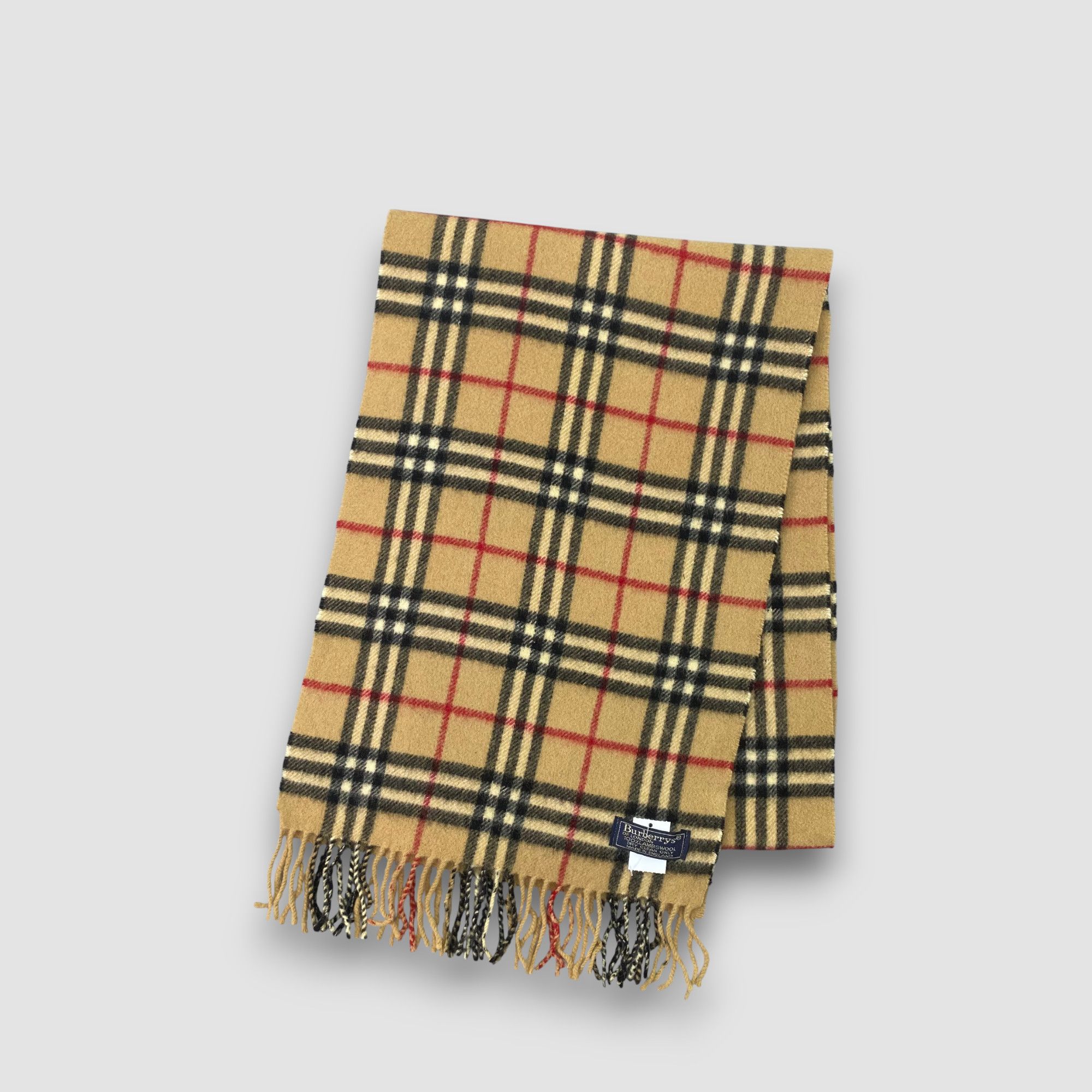 Burberry Vintage Burberry Scarf Muffler Wool Nova Check Neck Scarves Size ONE SIZE - 3 Thumbnail