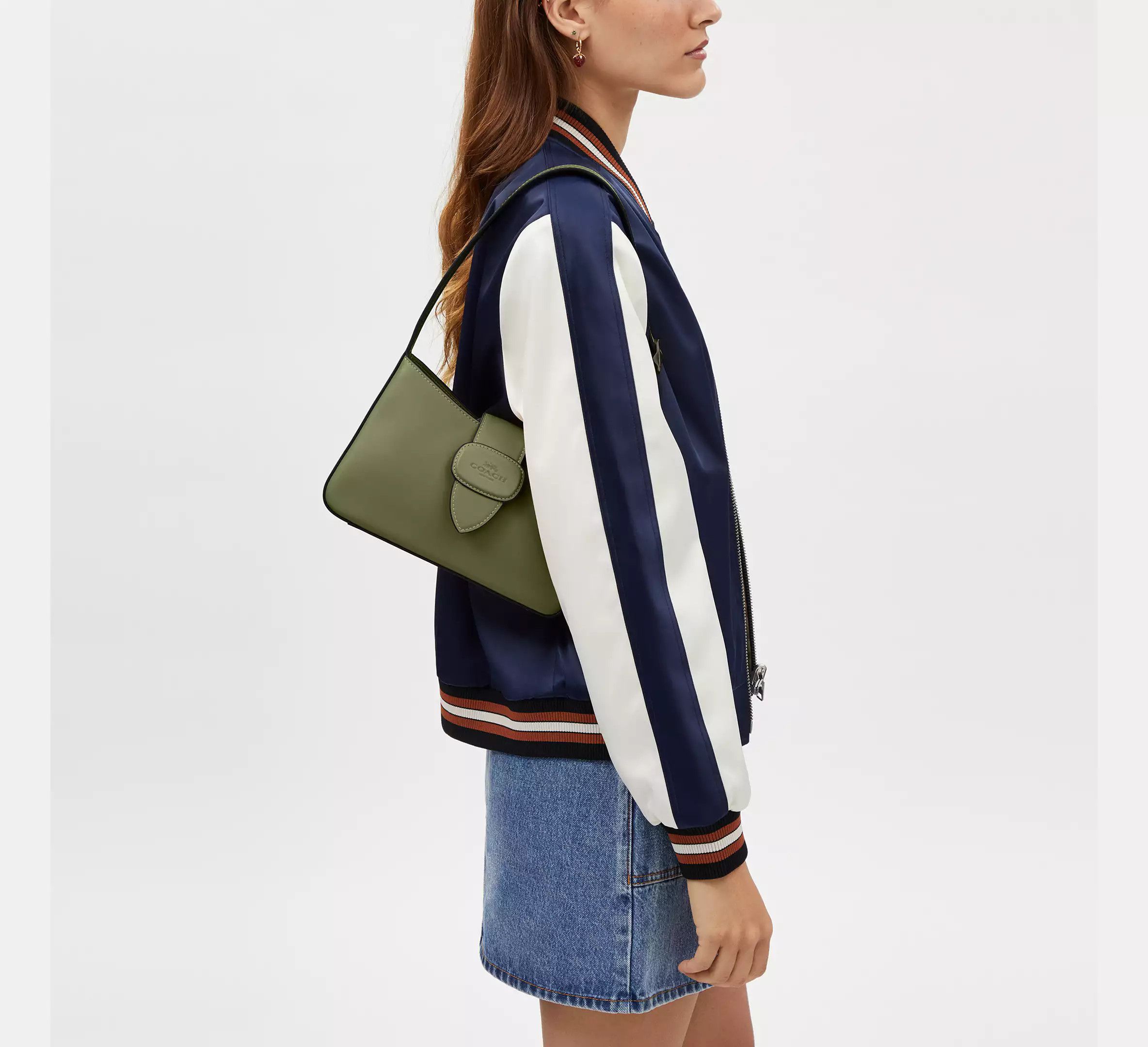 Coach Eliza Shoulder Bag With Leather Covered Closure CT853 Size ONE SIZE - 7 Thumbnail