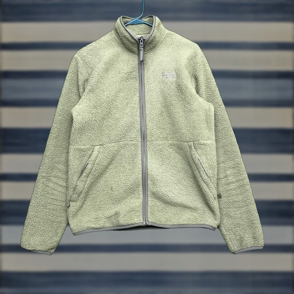 The North Face VINTAGE The North Face Dunraven Sherpa Jacket Mens Small Olive Green Full Zip Pockets Size S / US 4 / IT 40 - 1 Thumbnail