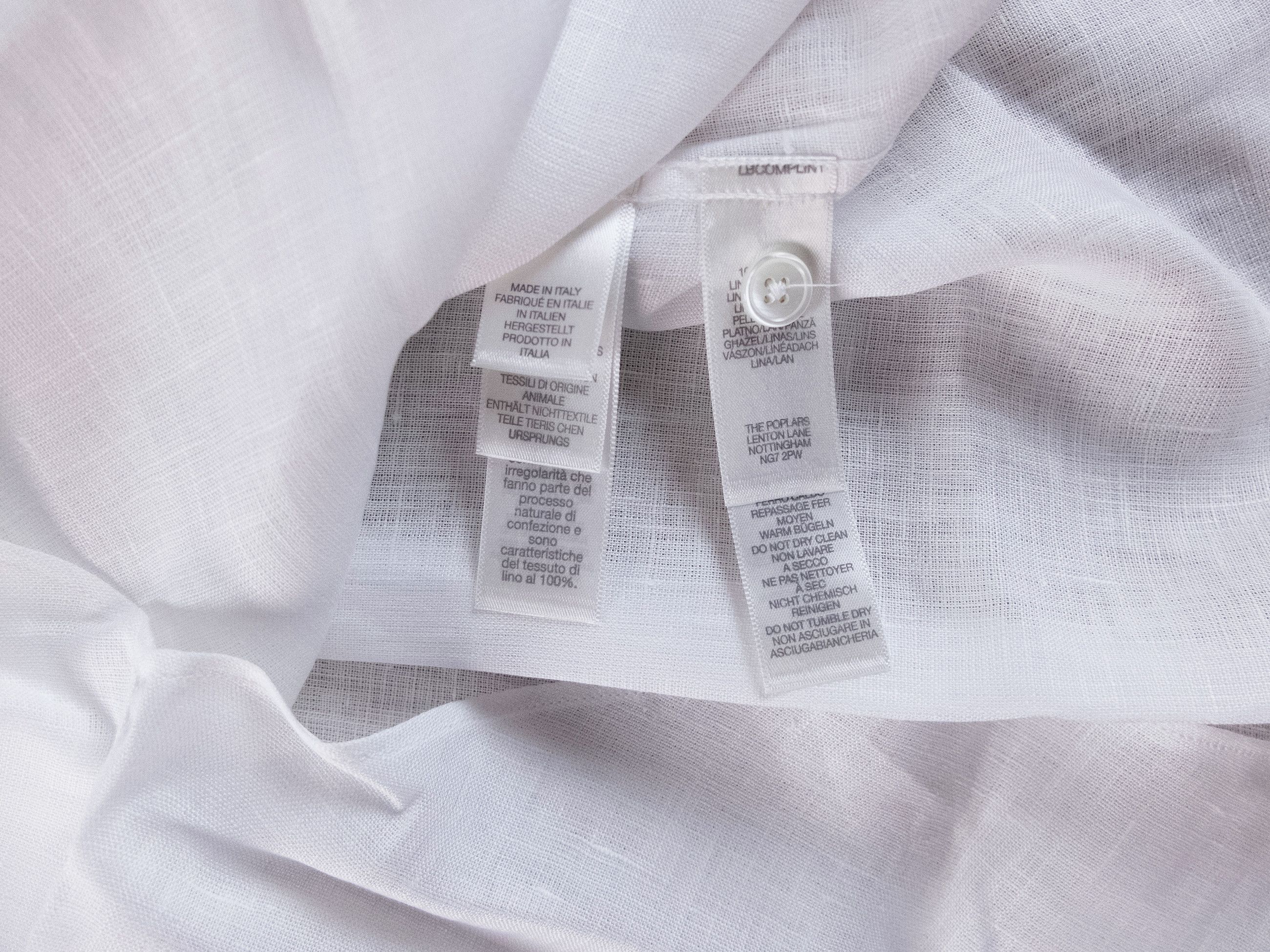 Paul Smith PAUL SMITH white linen shirt w Artist stripe detail Medium Size US M / EU 48-50 / 2 - 7 Thumbnail