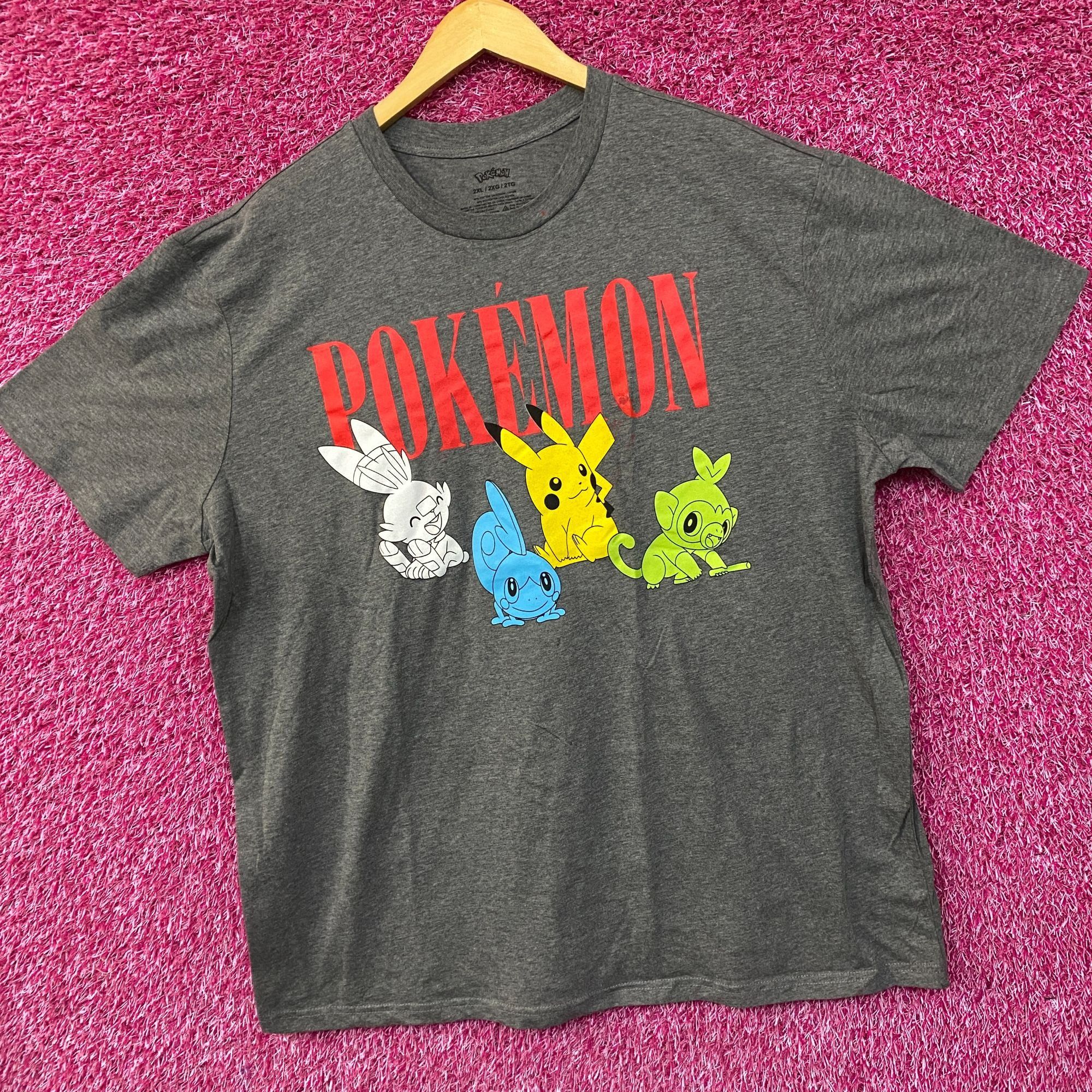 Pokemon Nintendo Pokemon Starter Anime Poster T-Shirt 2XL Size US XXL / EU 58 / 5 - 3 Thumbnail