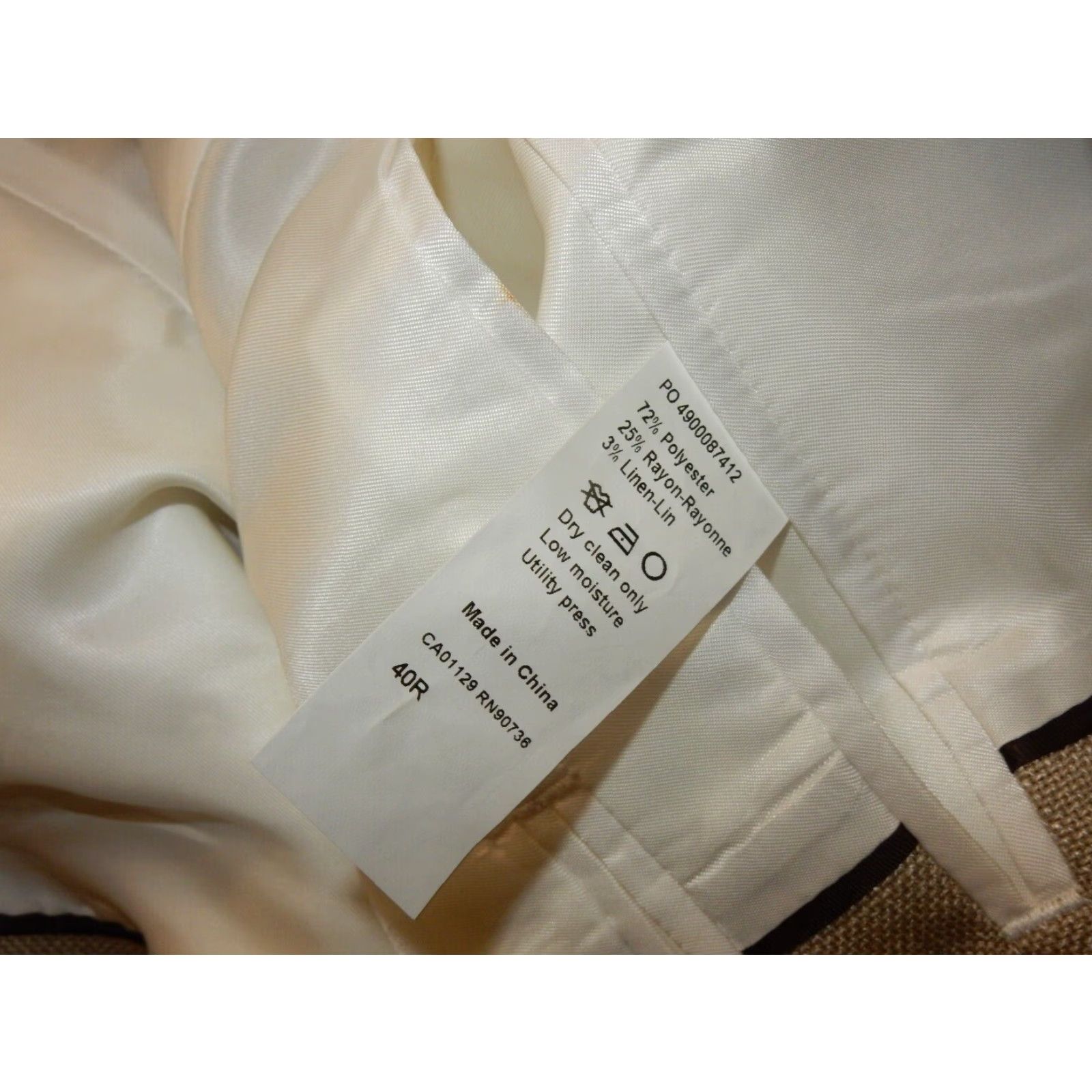 Michael Kors Michael Kors Men's Blazer Sport Coat Jacket Ivory Size 40 Regular Size 40R - 5 Thumbnail