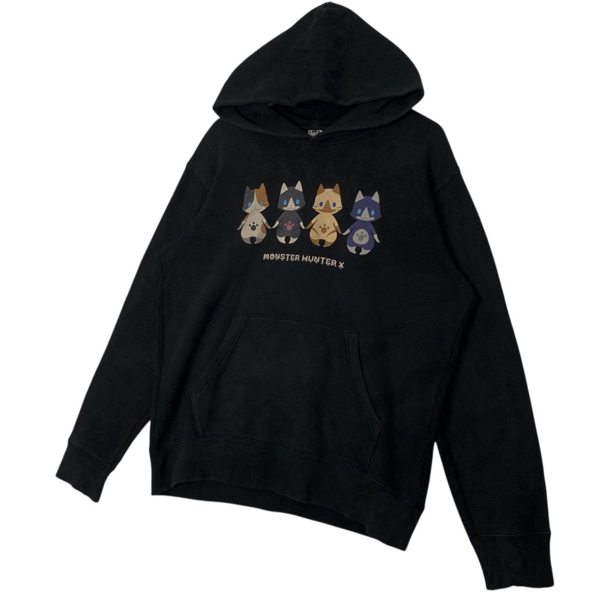 Other Vintage UT Monster Hunter Hoodie Black Jumper Size L Size US L / EU 52-54 / 3 - 2 Thumbnail