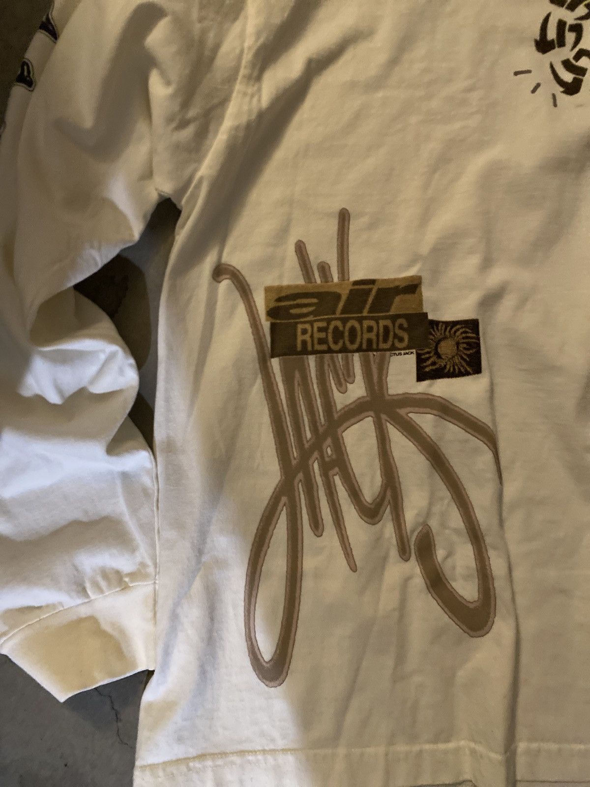 Travis Scott Cactus Jack by Travis Scott Air Records Long-Sleeve Tee Size US XXL / EU 58 / 5 - 9 Thumbnail
