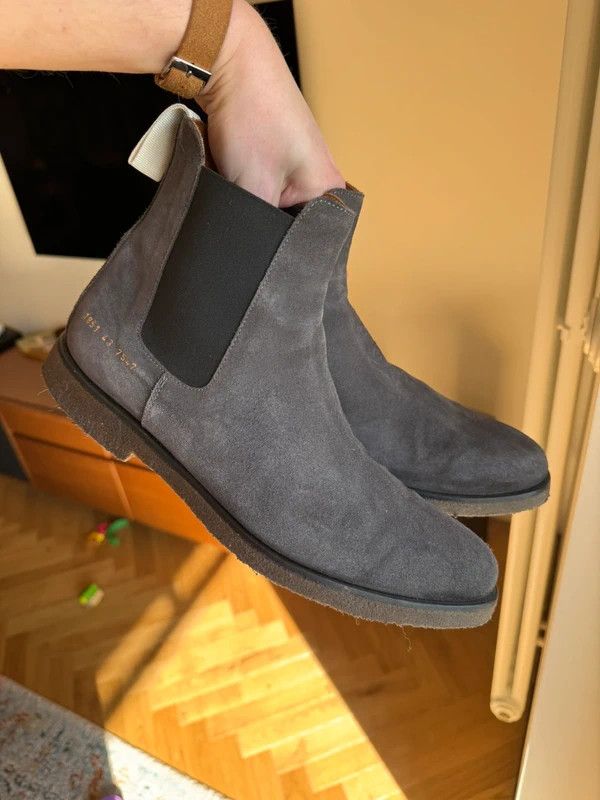 Common Projects Common Projects Chelsea Boot 43 black suede Size US 10 / EU 43 - 3 Thumbnail