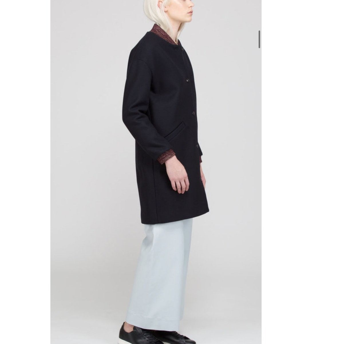 Other Des Petits Hauts MAURICETTE Stadium Coat Wool Marine Navy Size S / US 4 / IT 40 - 3 Thumbnail