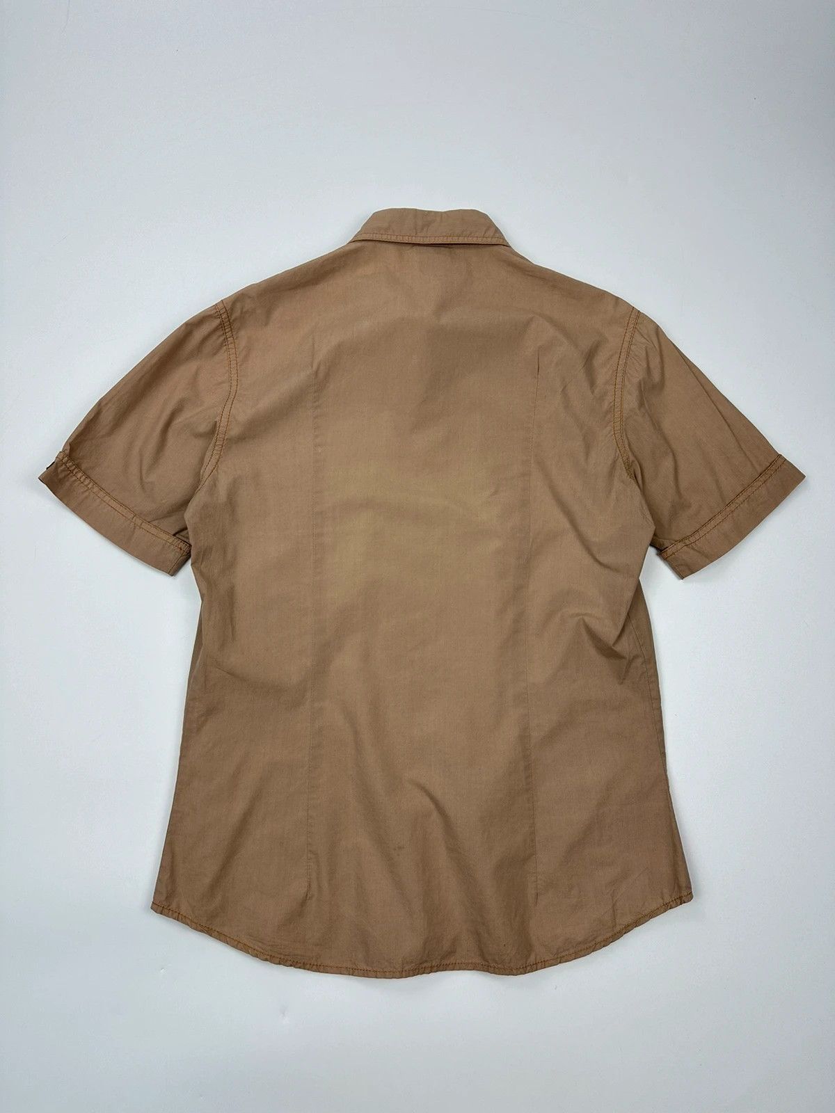Dolce & Gabbana Dolce & Gabbana 00’s Beige Brown Front Pocket Shirt Size US M / EU 48-50 / 2 - 4 Thumbnail