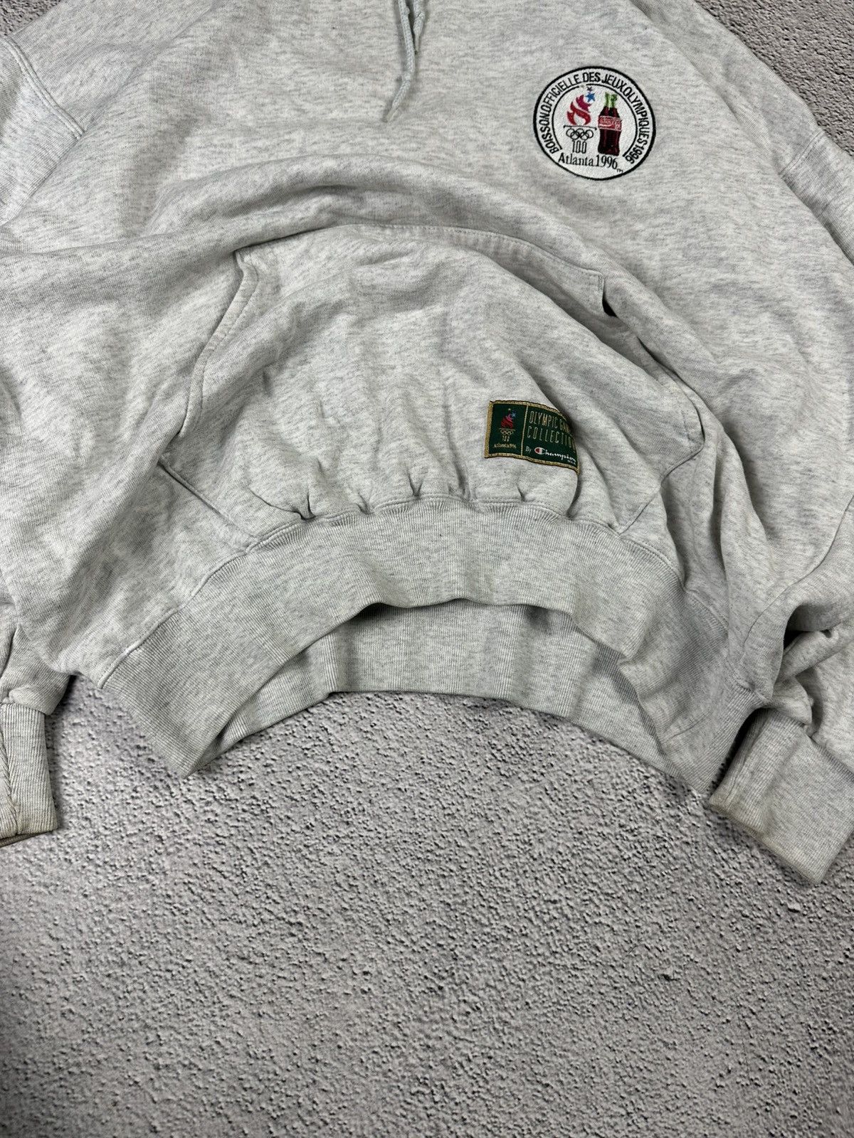 Champion Vintage Champion Atlanta 1996 Olympic Hoodie Grey USA Washed Size US XL / EU 56 / 4 - 5 Thumbnail
