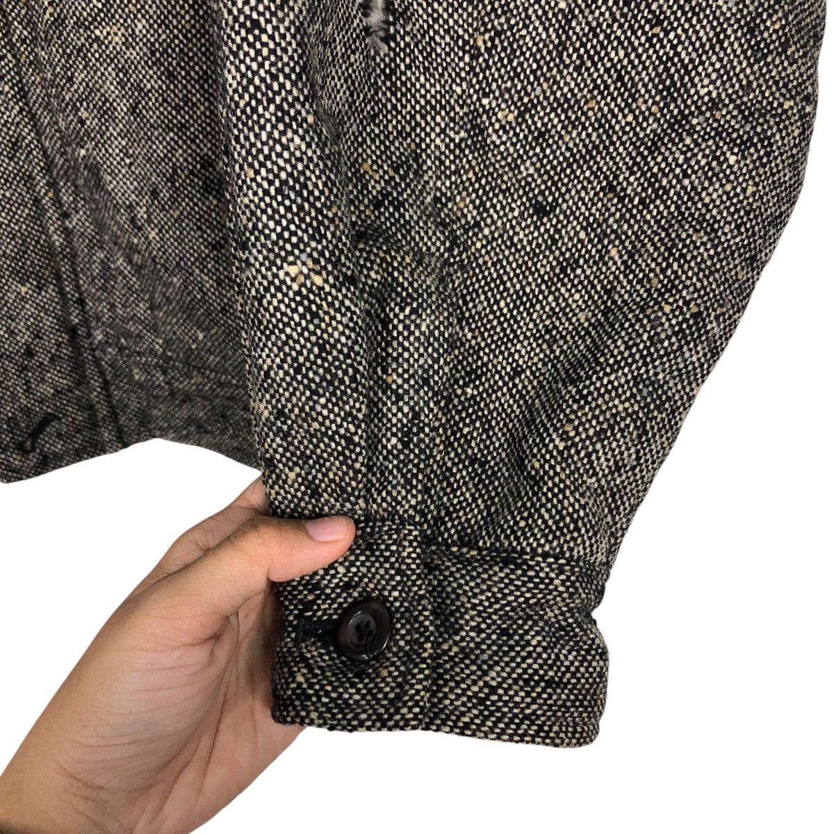 Japanese Brand 📌Vintage Wool Herringbone Bomber Jacket Issey Miyake Size US M / EU 48-50 / 2 - 16 Thumbnail