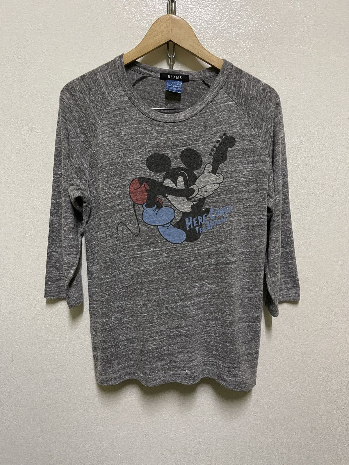 Beams Plus × Mickey Mouse Beams Mickey Raglan T Shirt Size US M / EU 48-50 / 2 - 1 Thumbnail
