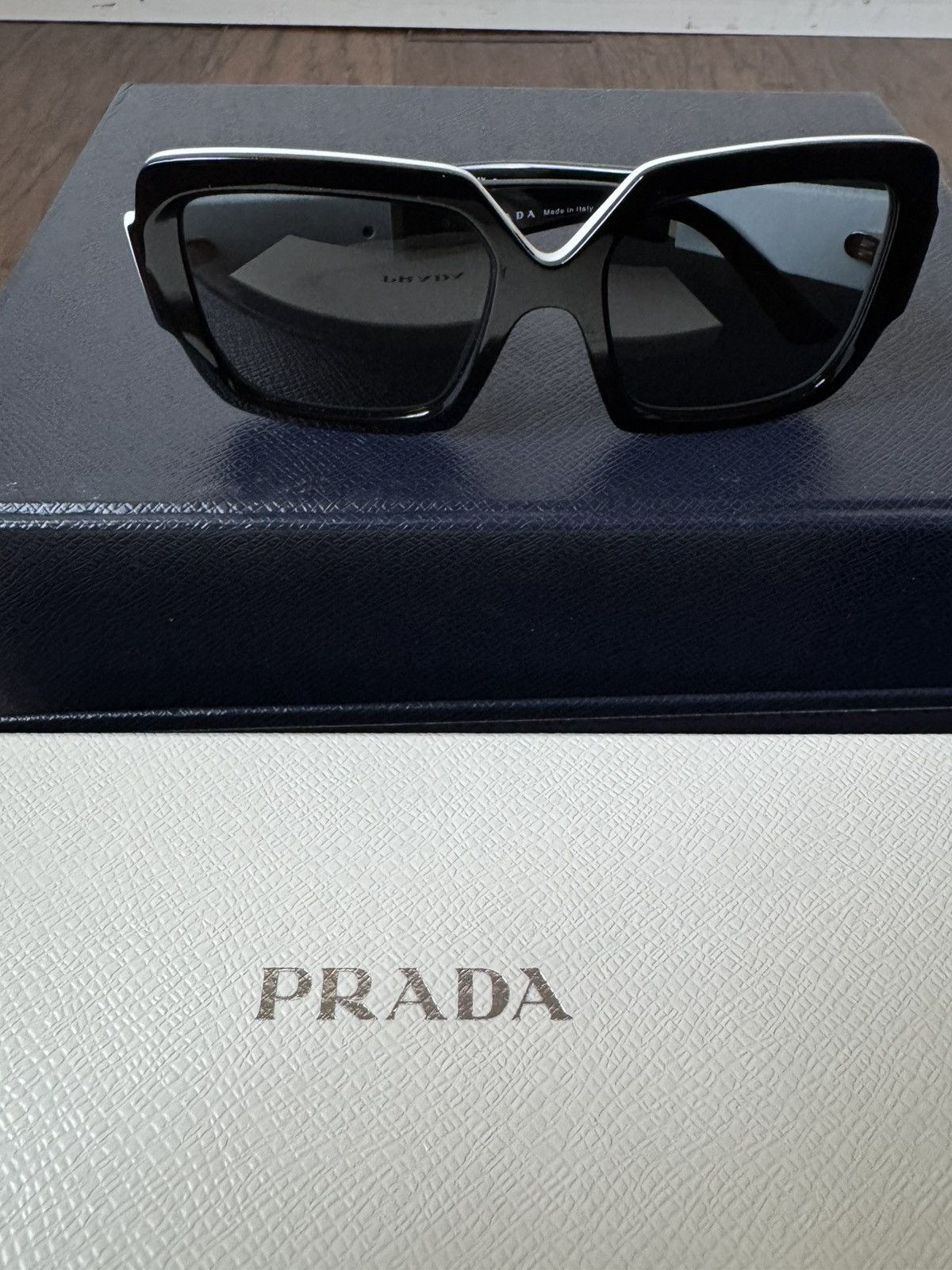 Prada Prada Monochrome Sunglasses Size ONE SIZE - 2 Thumbnail