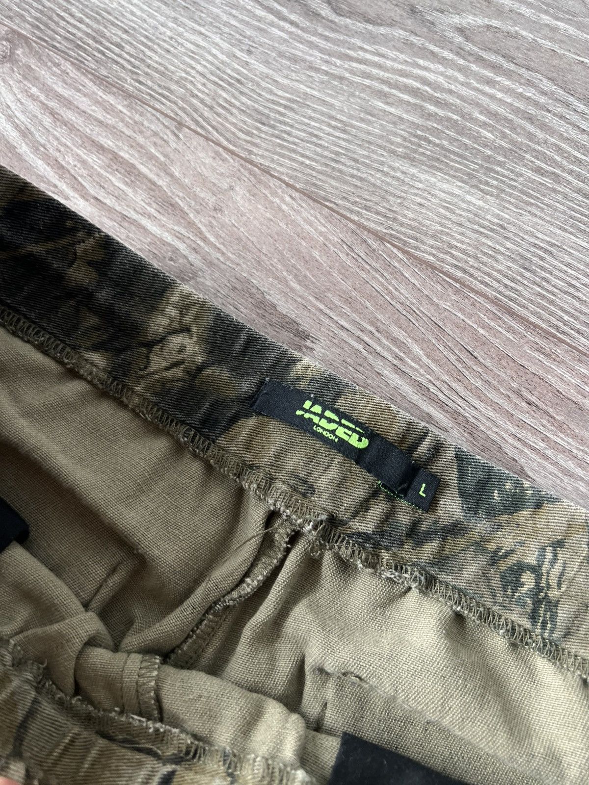 Jaded London Jaded London Reflective Patch Pocket Y2k Sequin Camo Pants Size US 34 / EU 50 - 13 Thumbnail