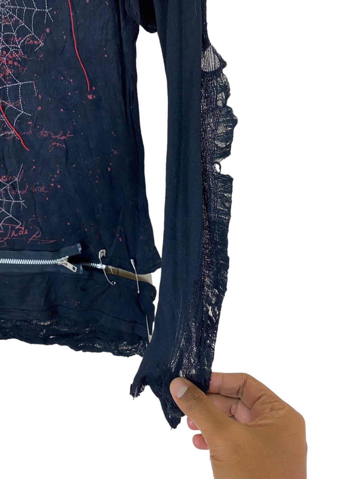 Seditionaries Seditionaries H Anarchy Crop Half Zip Long Sleeve Size S / US 4 / IT 40 - 6 Thumbnail