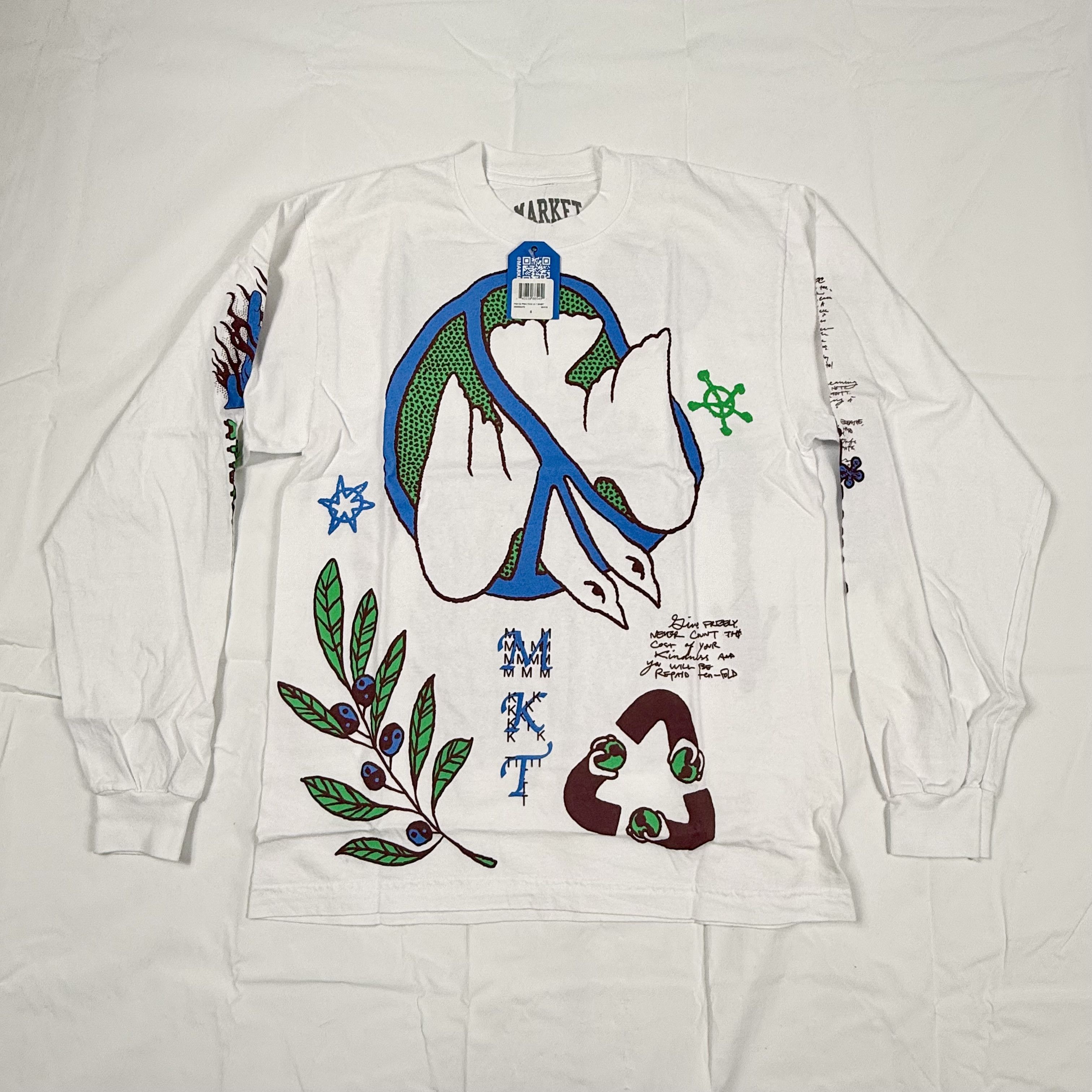 Market Market Peace Practice Long Sleeve T-Shirt Small NEW Size US S / EU 44-46 / 1 - 1 Thumbnail