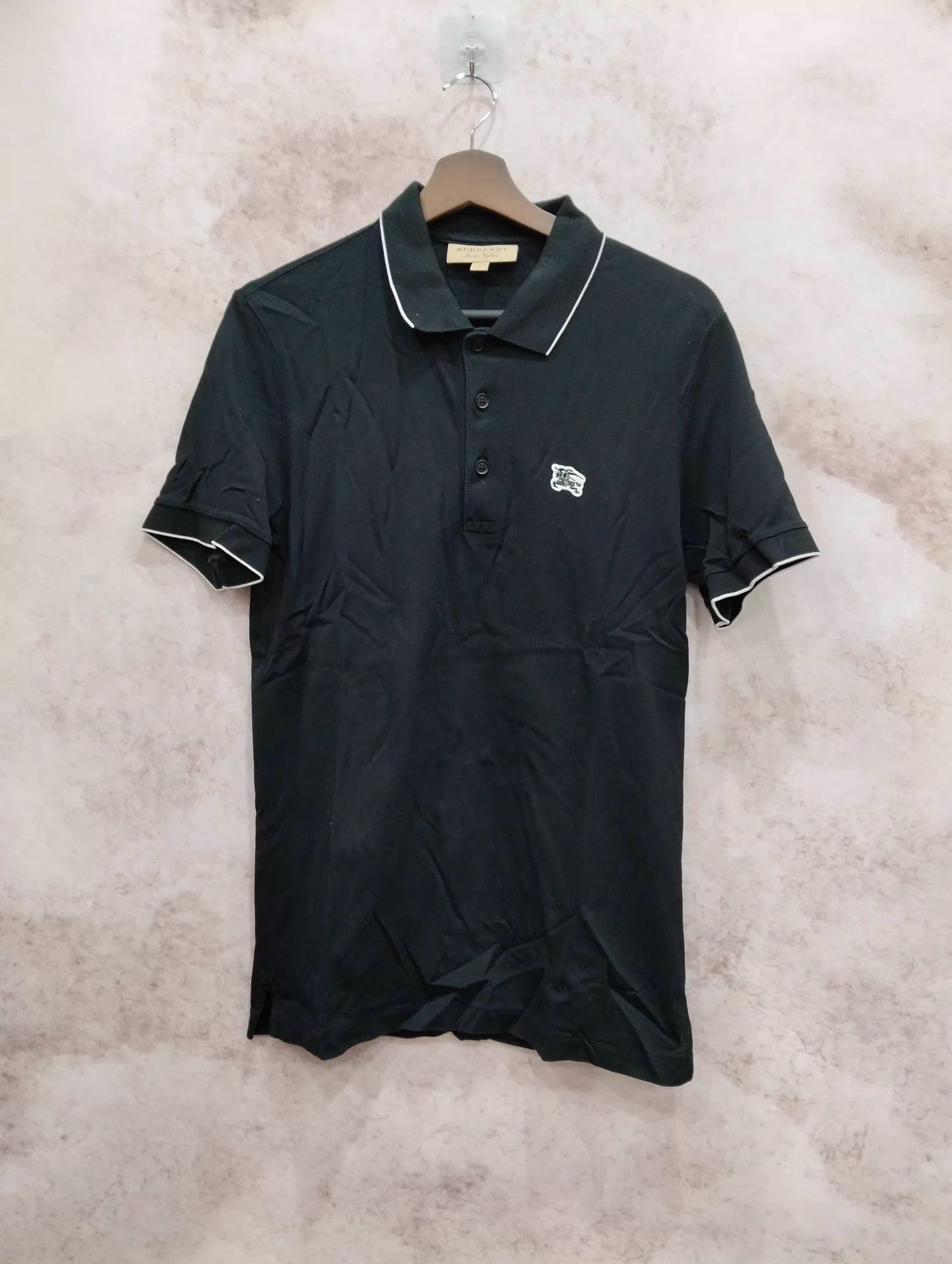 Burberry Burberry Embroidered Knight Logo S Polo Shirt Size US S / EU 44-46 / 1 - 1 Thumbnail