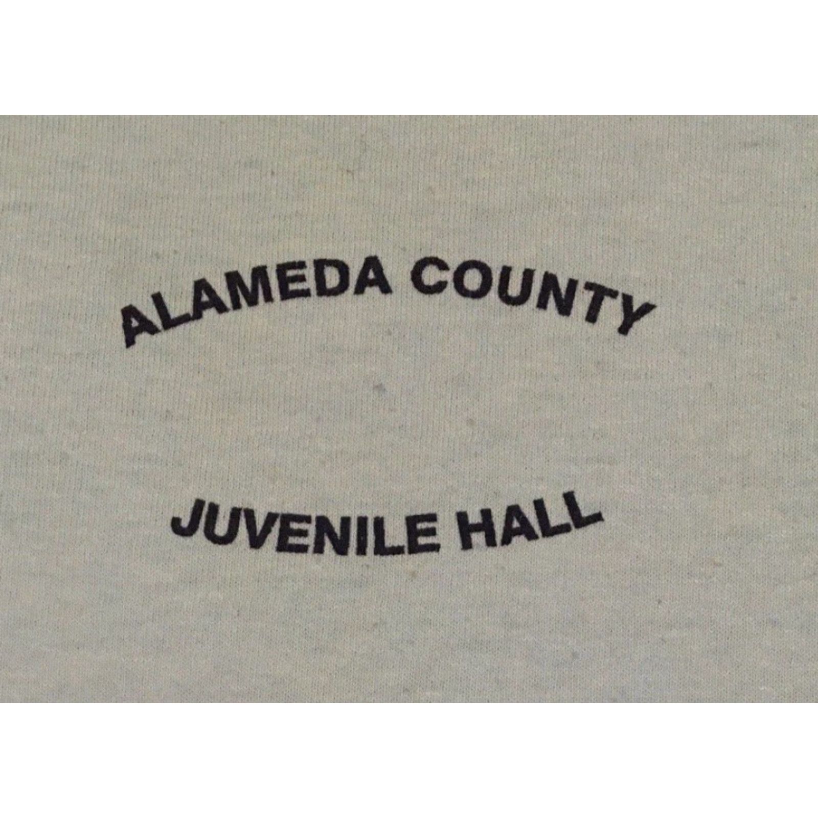 Vintage VINTAGE Alameda County Juvenile Hall Inmate Shirt 3XL Blue Distressed 90s Grunge Prison USA Mens T-Shirt Size US XXL / EU 58 / 5 - 2 Thumbnail