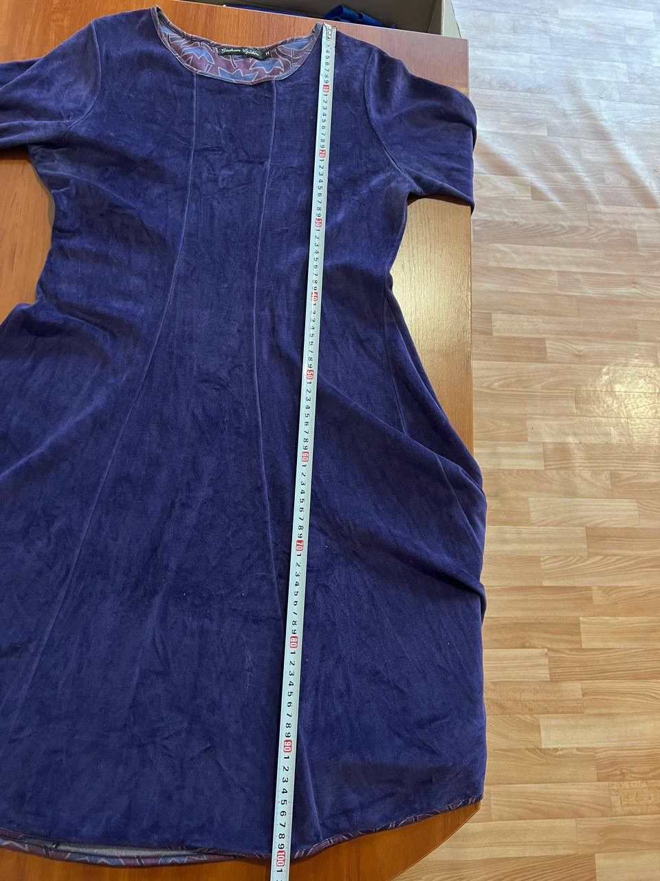 Gudrun Sjoden GUDRUN SJODEN PURPLE VELOUR ORGANIC COTTON CASUAL DRESS M Size M / US 6-8 / IT 42-44 - 11 Thumbnail