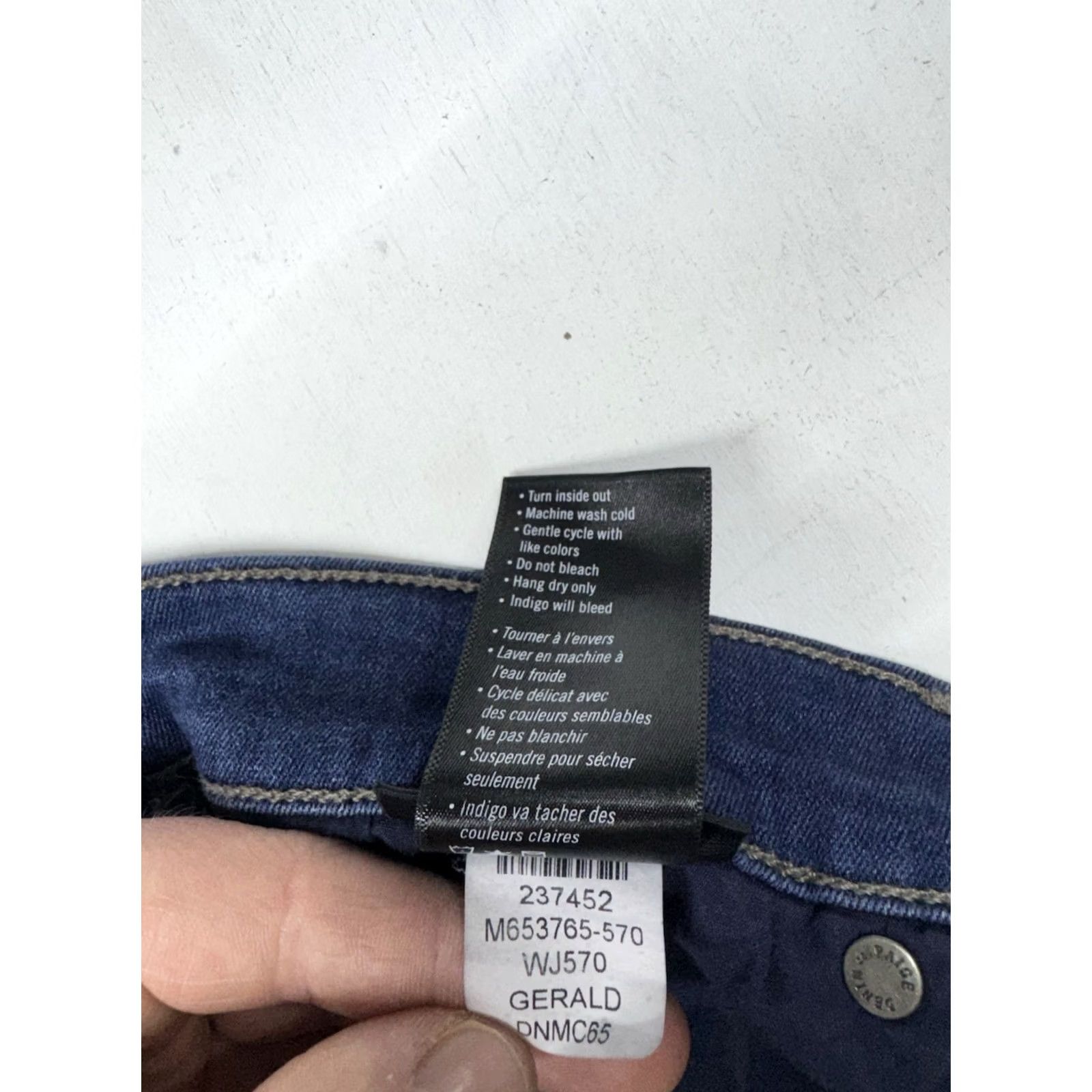 Paige PAIGE Lennox Slim Fit Stretch Performance Casual Jeans Mens 33x29 Blue Size US 33 - 4 Thumbnail