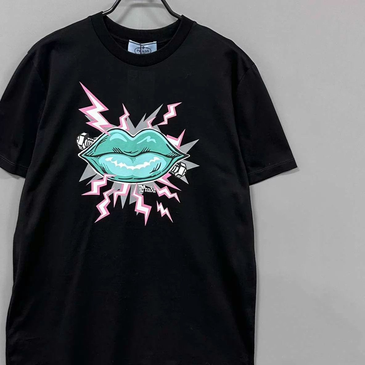 Prada PRADA Frankenstein Triangle Logo Short Tee S Size US S / EU 44-46 / 1 - 2 Thumbnail