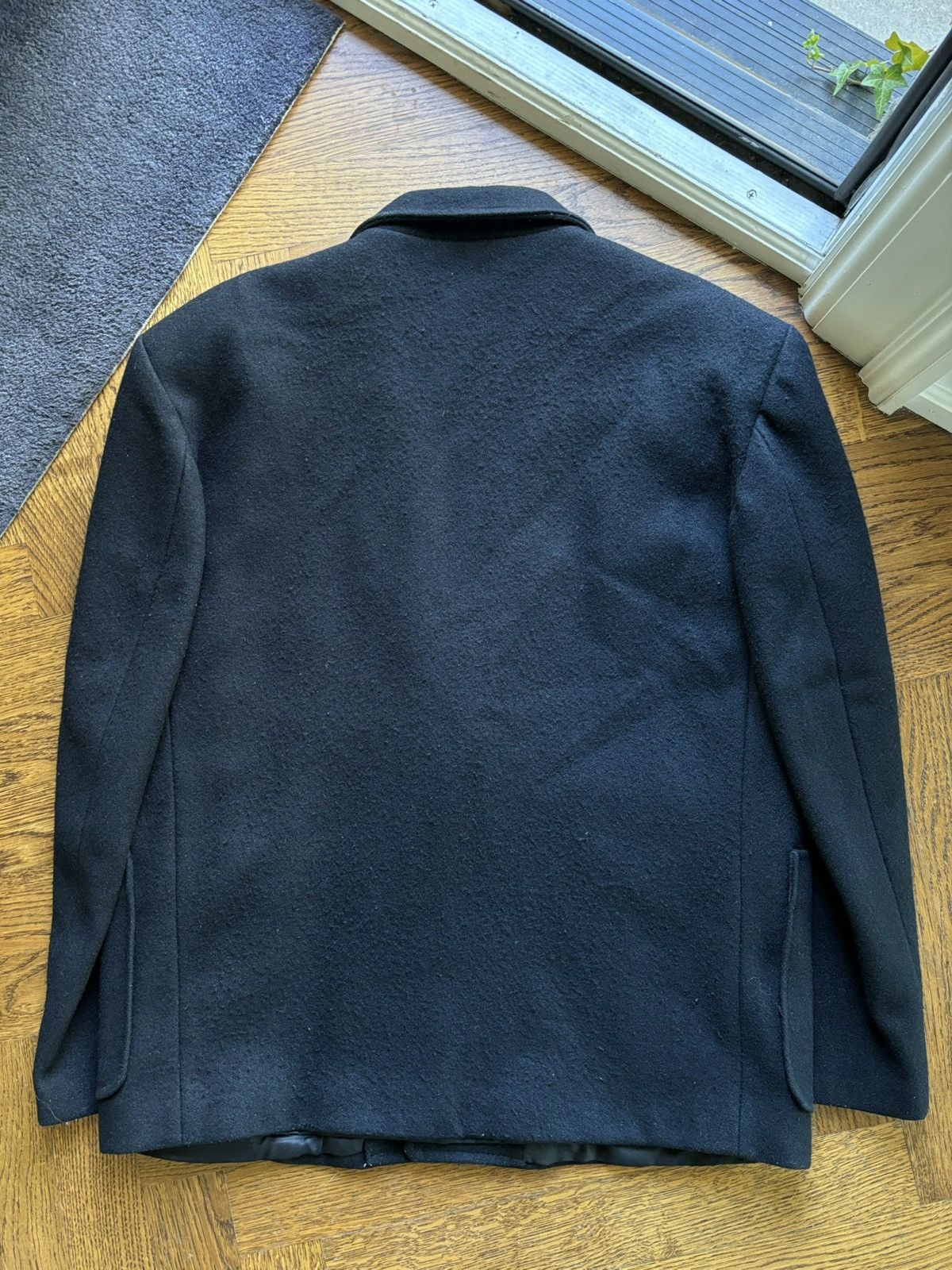 Vintage 1980s Vintage Wool Coat Dash Oversized Blazer Peacoat Crop Size US L / EU 52-54 / 3 - 7 Thumbnail