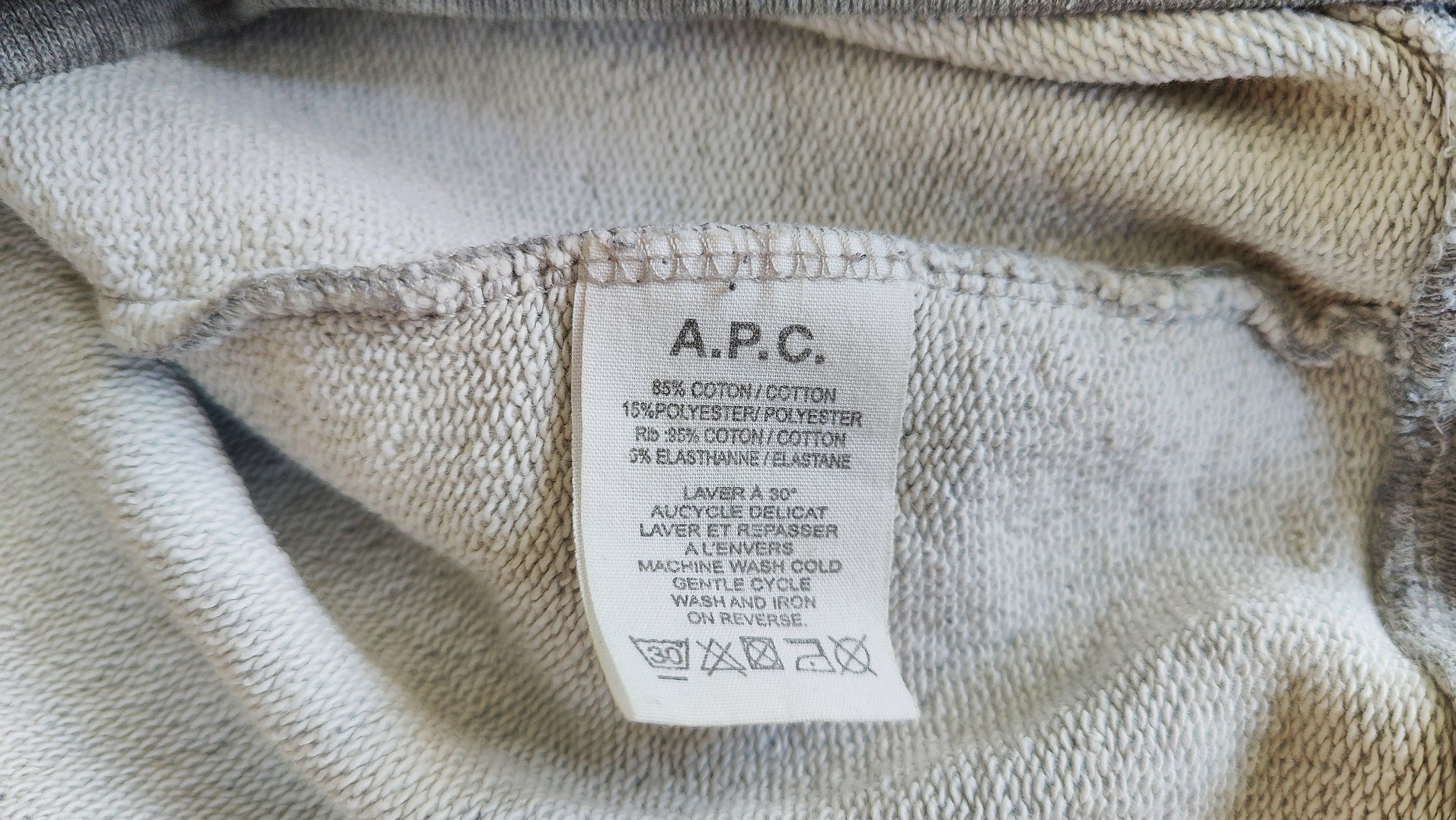 A.P.C. A.P.C. Paris Yes Paris Grey Sweatshirt Crewneck Size US L / EU 52-54 / 3 - 5 Thumbnail