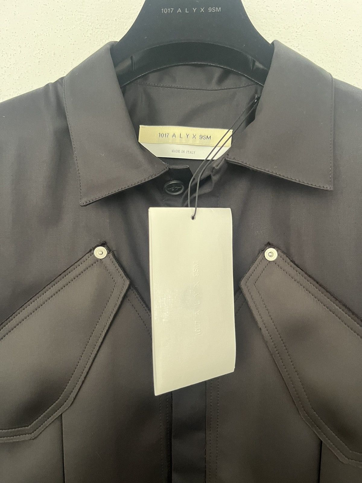 1017 ALYX 9SM 1017 Alyx 9SM black short sleeve tailored shirt Size US L / EU 52-54 / 3 - 4 Thumbnail