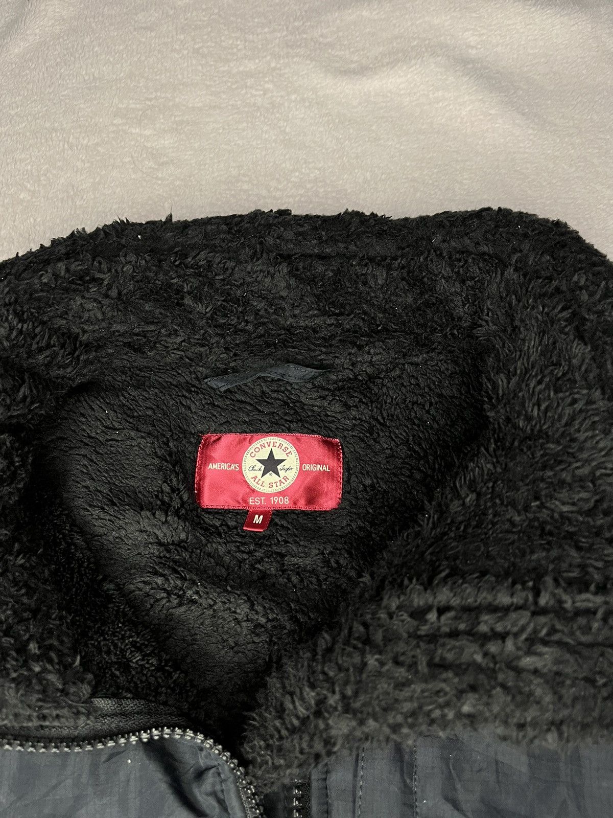 Converse × Vintage Converse Boa Fleece Switching Stand Full Zip Jacket Size US M / EU 48-50 / 2 - 5 Thumbnail