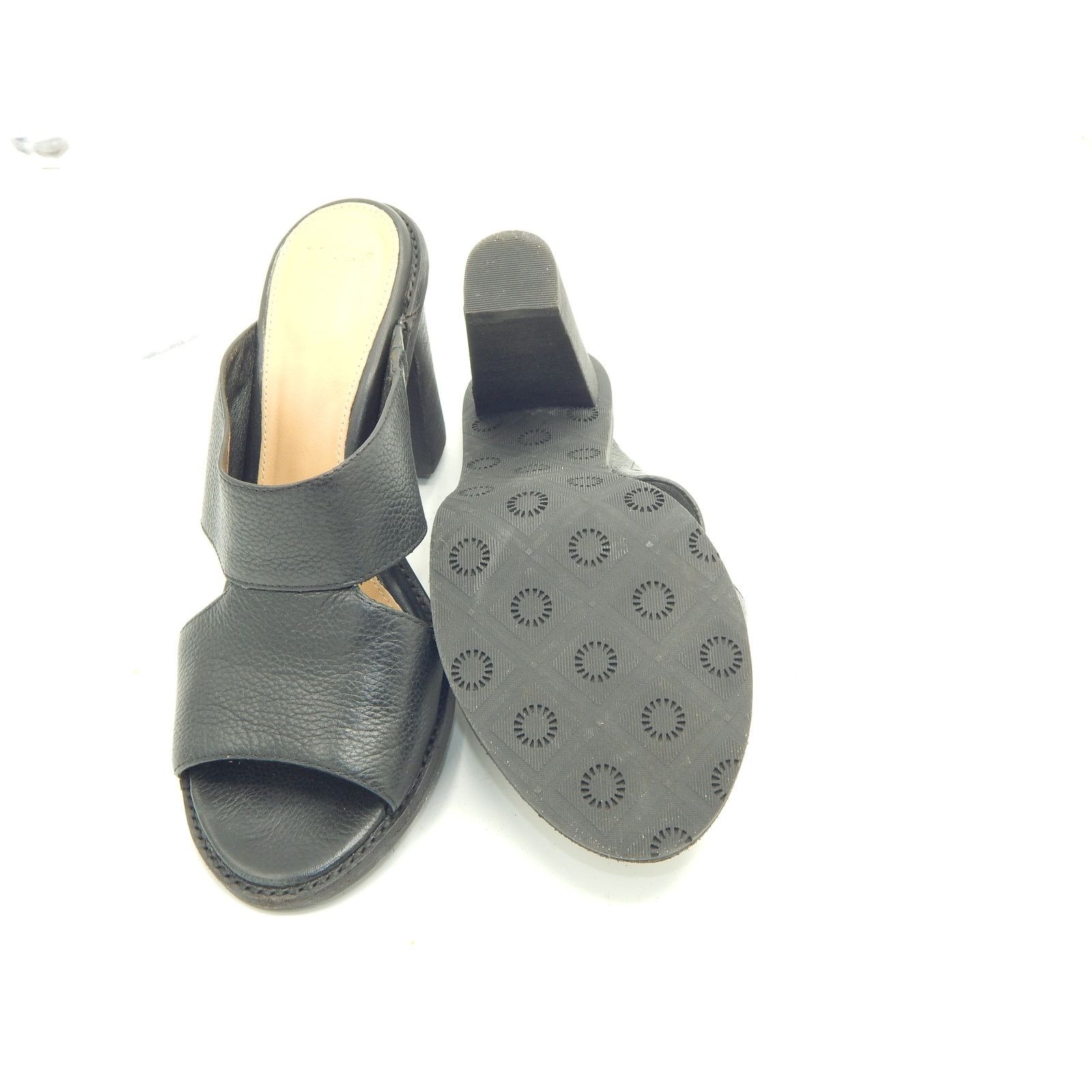 Ugg Ugg Celia Black Leather Slide On Women Size 8 Worn 1 X Size US 8 / IT 38 - 4 Thumbnail