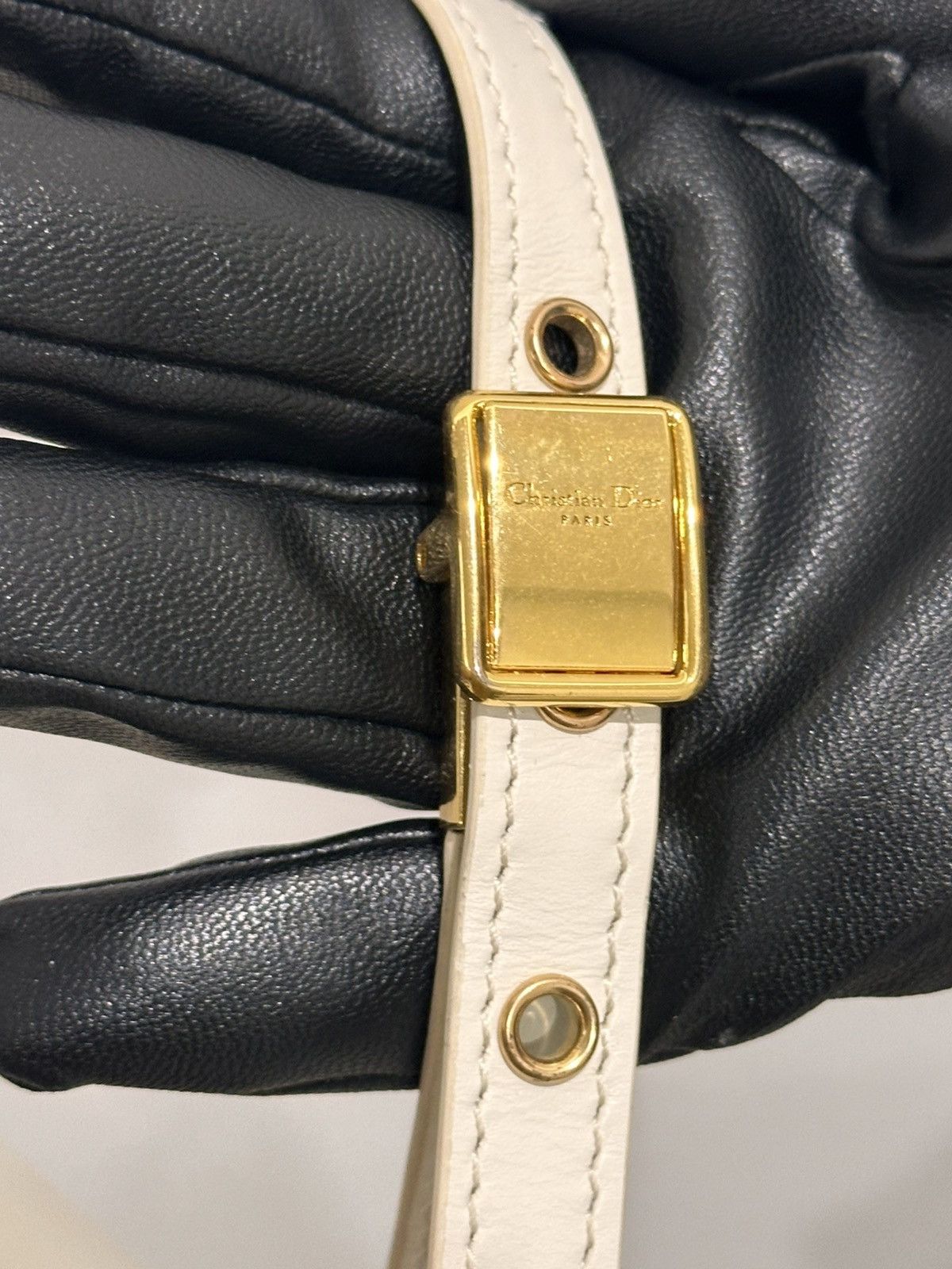 Christian Dior Monsieur Christian Dior Bobby East-West Bag - Latte Box Calfskin Size ONE SIZE - 12 Thumbnail