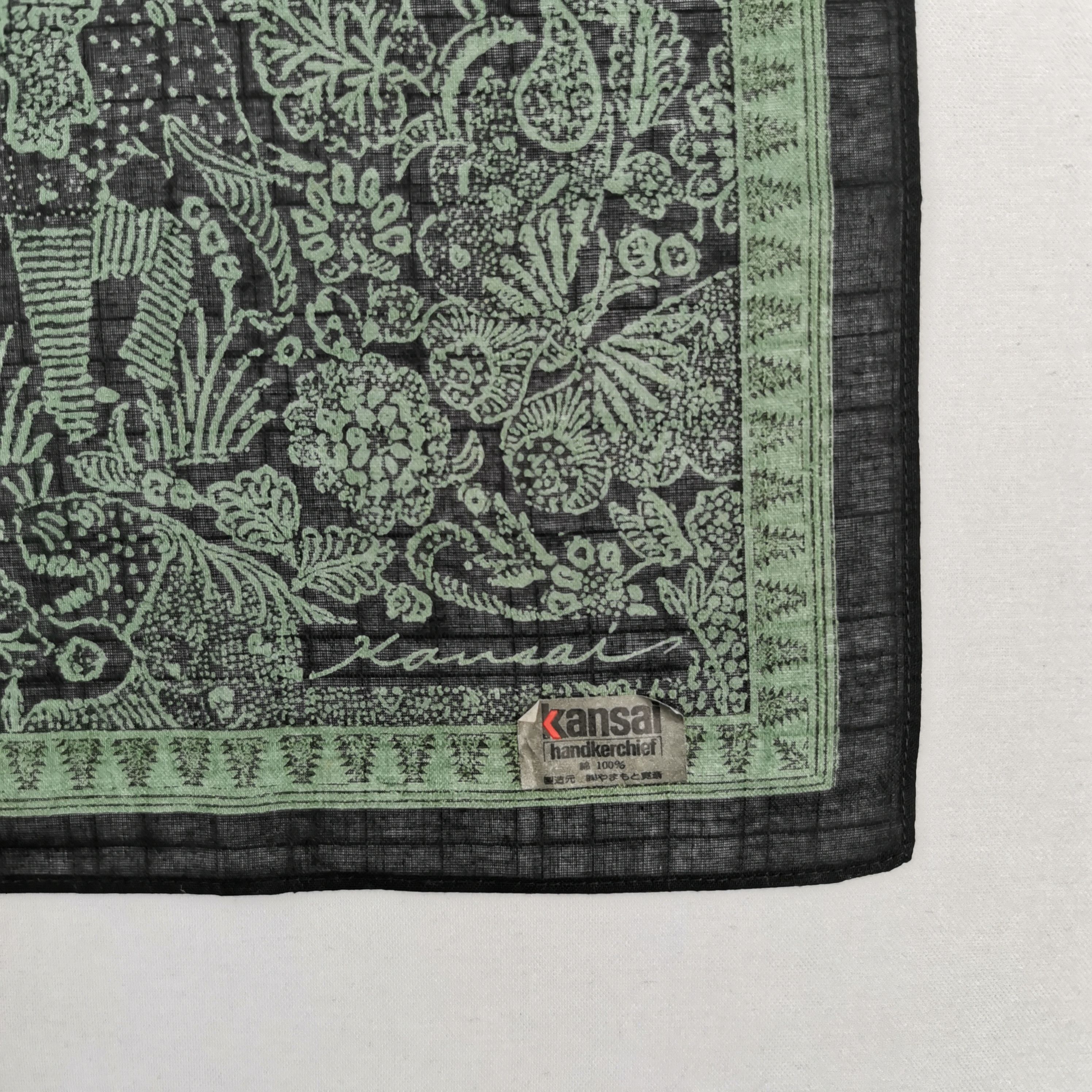 Kansai Yamamoto NWT Vintage Kansai Handkerchief Neckerchief Japanese Bandana Size ONE SIZE - 3 Thumbnail
