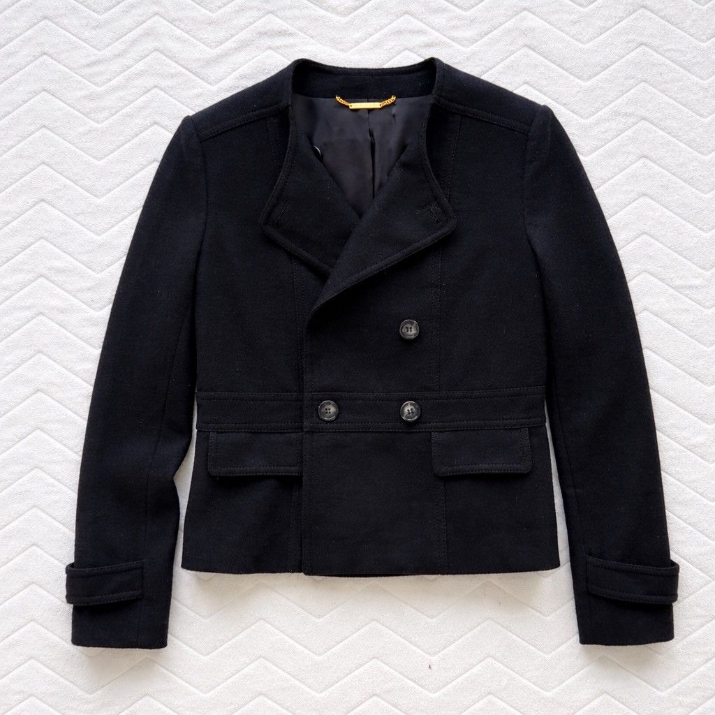 Michael Kors Michael Kors Wool Jacket Black Double Breasted Crop Style Size M / US 6-8 / IT 42-44 - 2 Thumbnail
