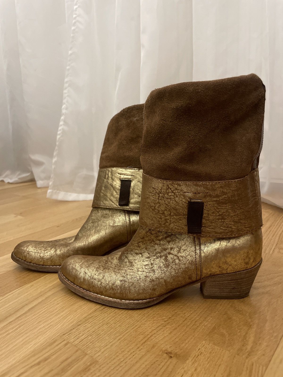 Miu Miu Leather western boots MIU MIU Size US 6.5 / IT 36.5 - 14 Thumbnail
