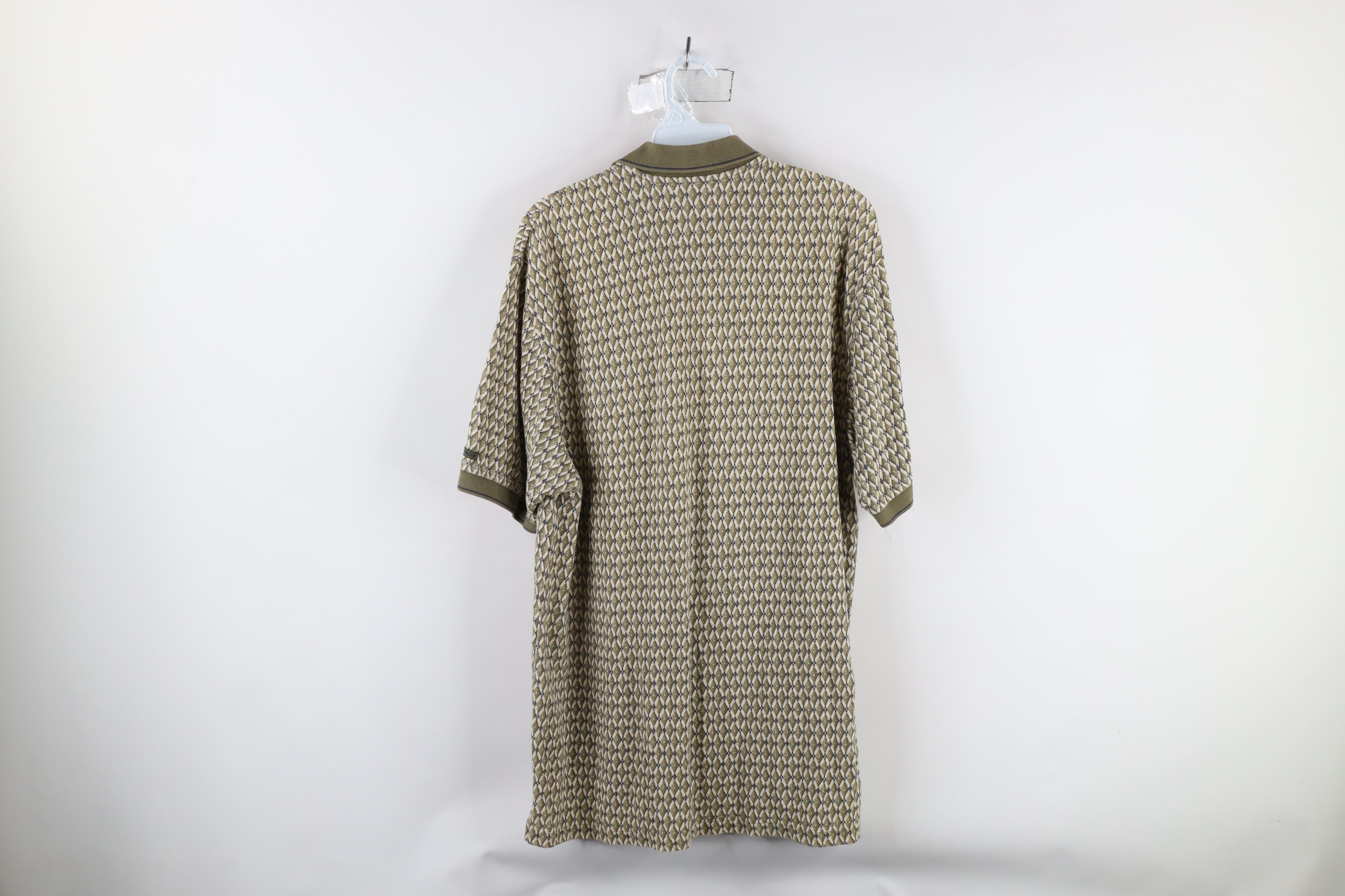Vintage Vintage 90s Streetwear Diamond Knit Collared Golf Polo Shirt Size US M / EU 48-50 / 2 - 9 Thumbnail