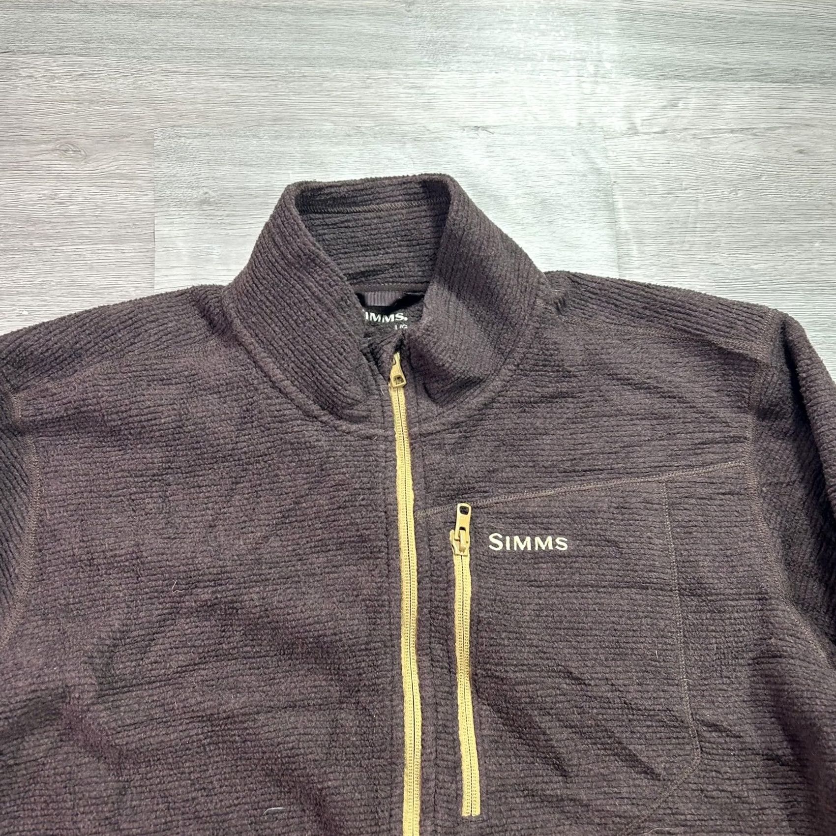 Vintage Simms Jacket Mens L Brown Fleece Full Zip Pockets Outdoor Hiking Warm Size US L / EU 52-54 / 3 - 3 Thumbnail