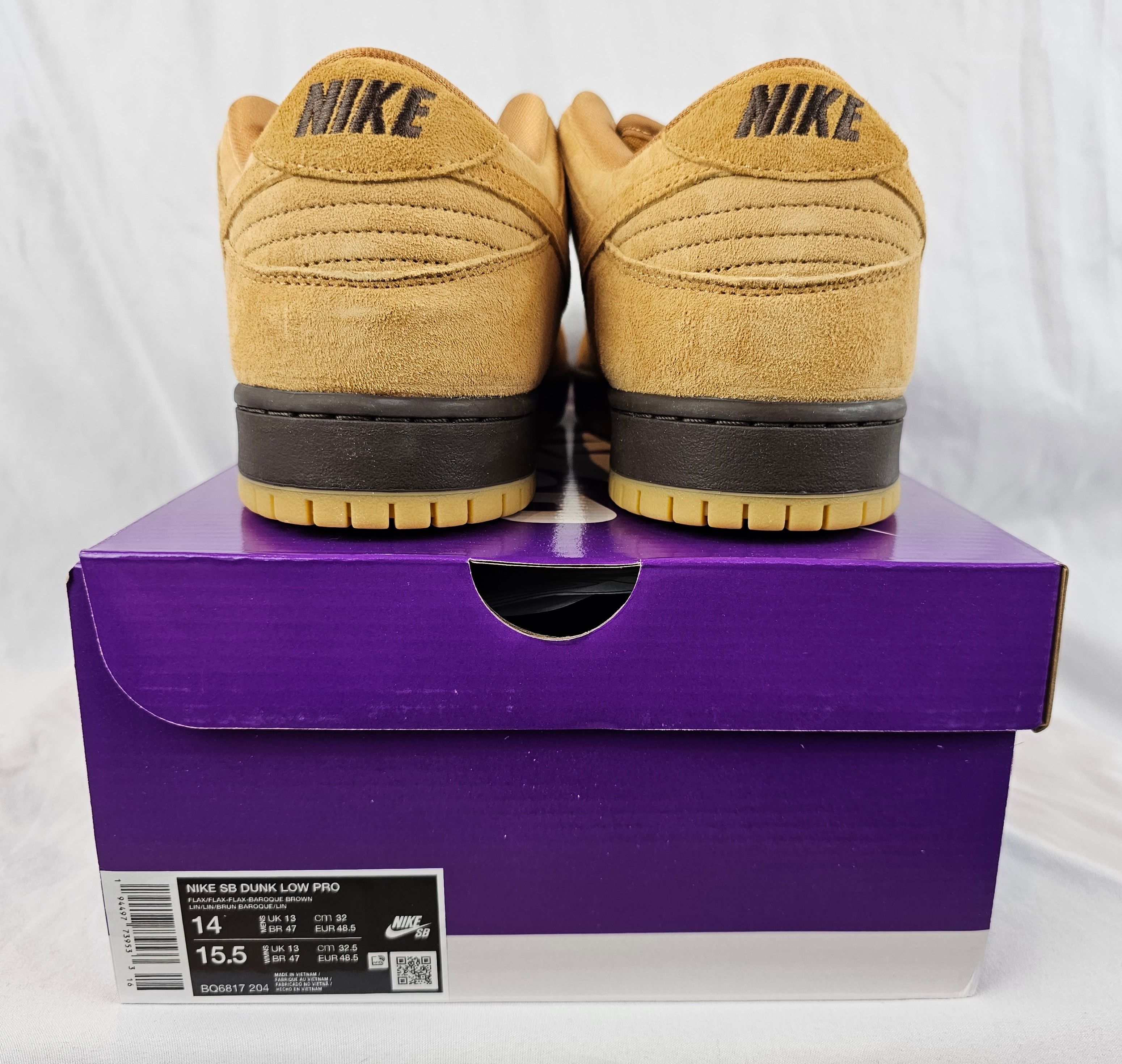 Nike Nike SB Dunk Low Wheat 2023 Brown Gum Men's Size 14 US NEW Size US 14 / EU 47 - 9 Thumbnail