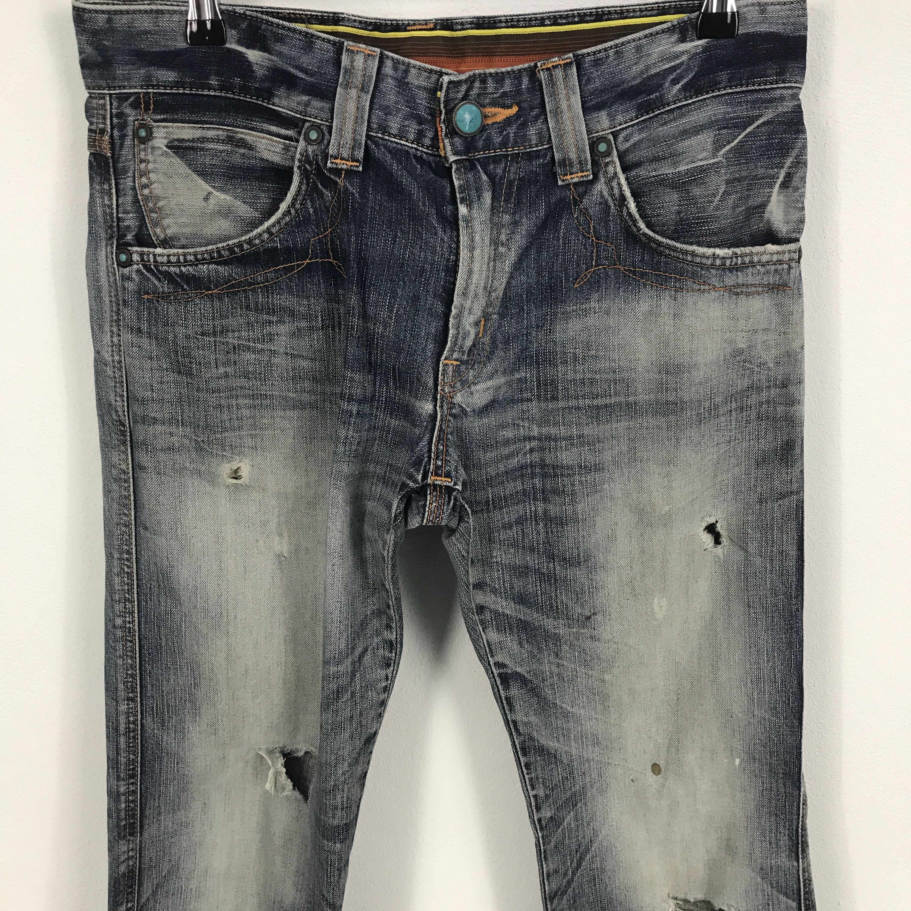 Edwin Edwin Blue Trip distressed denim Jeans Size US 32 / EU 48 - 2 Thumbnail